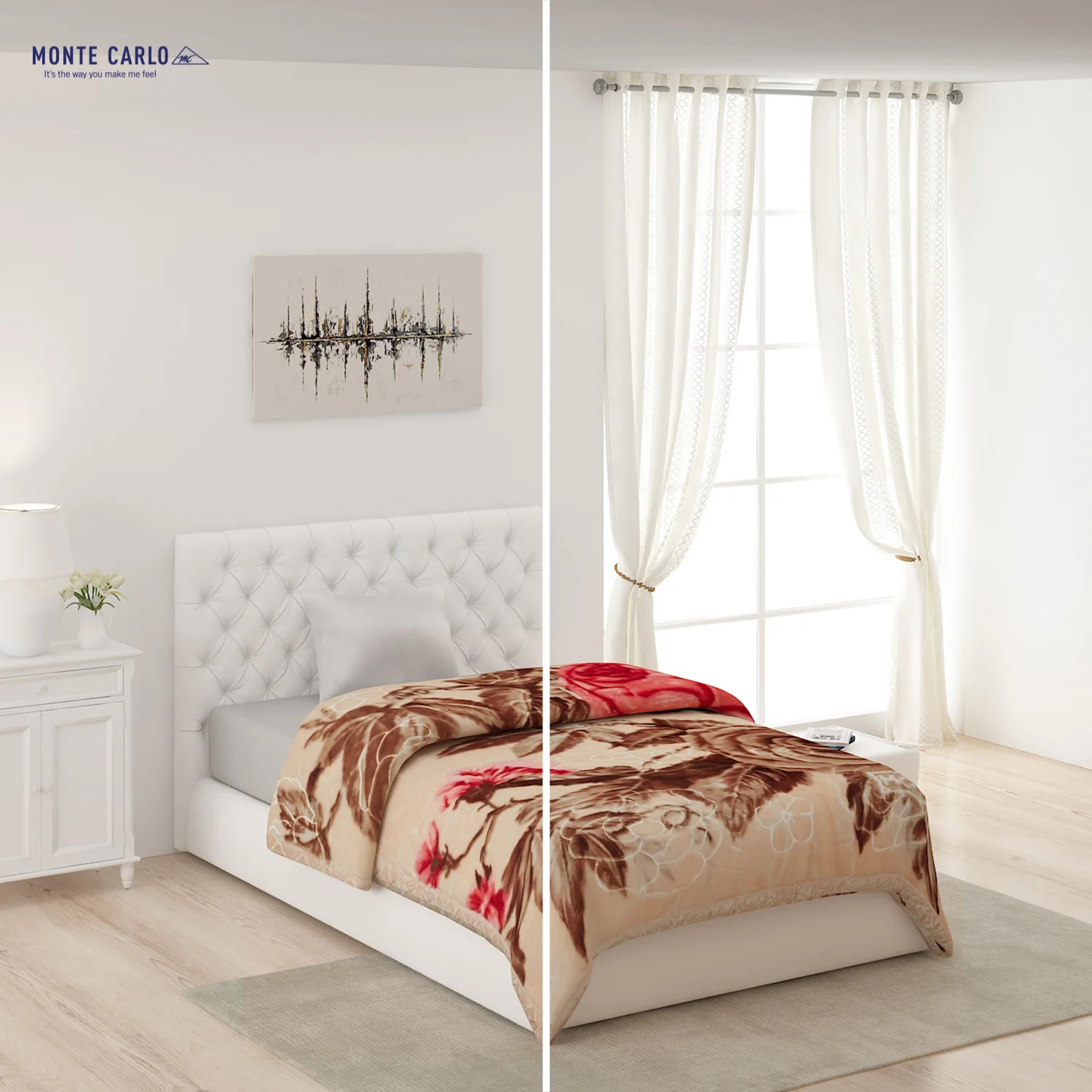 Printed Single Bed Blanket for Heavy Winter -2 Ply - Image 2