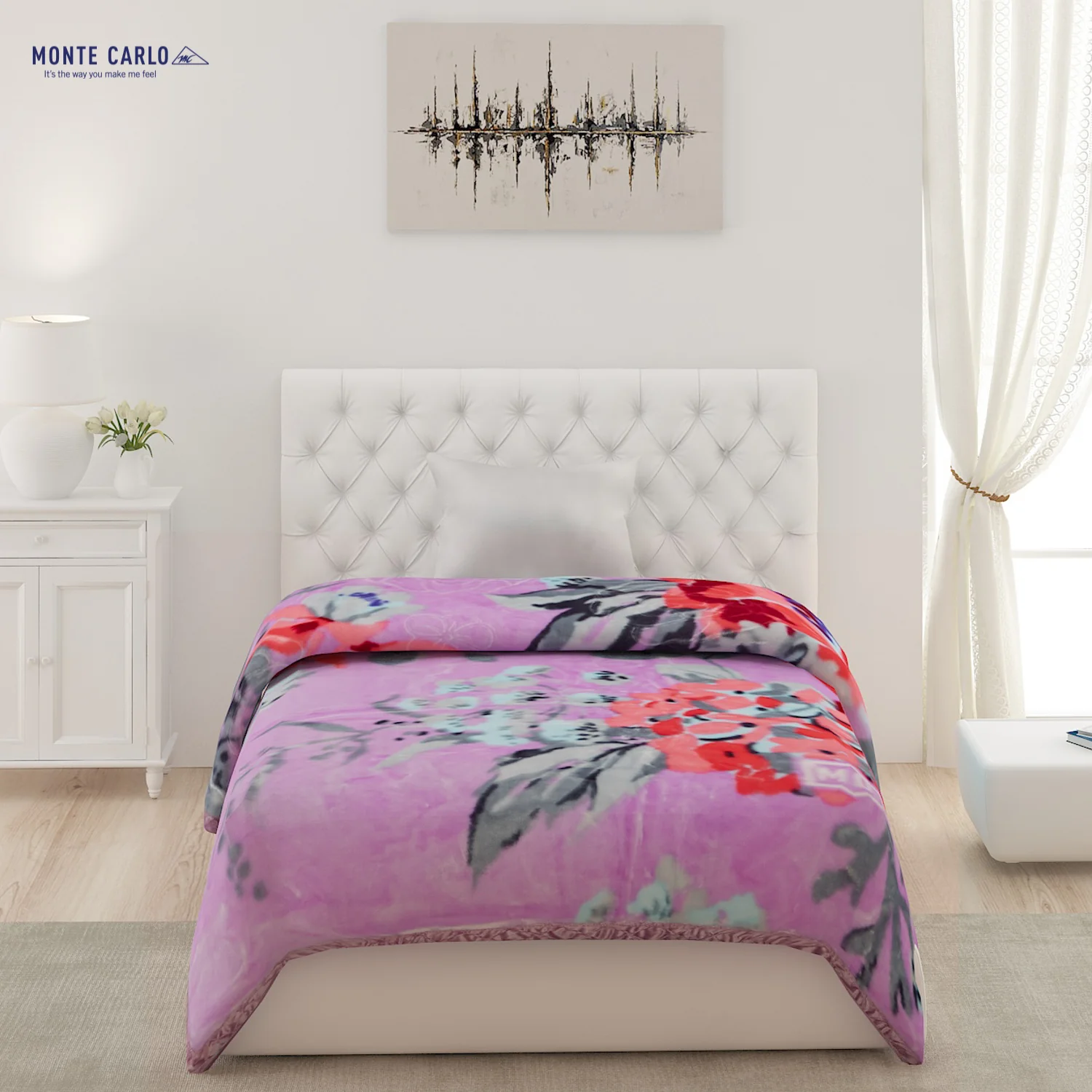 Printed Single Bed Blanket for Heavy Winter -2 Ply - Image 3
