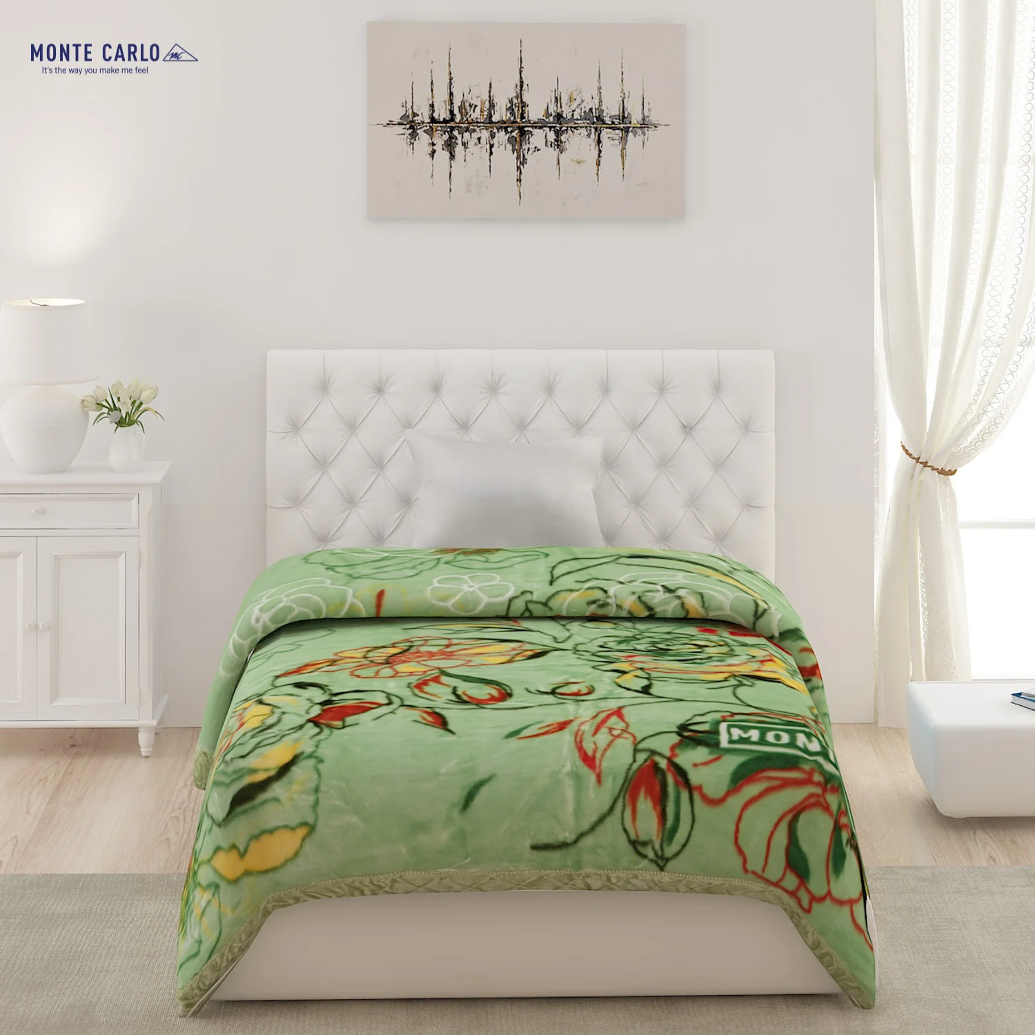 Printed Single Bed Blanket for Heavy Winter -2 Ply - Image 3