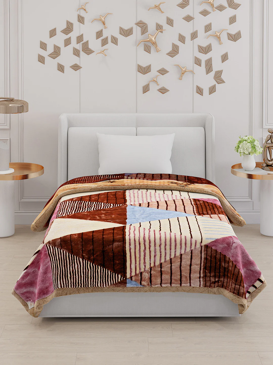 Printed Single Bed Blanket for Heavy Winter -2 Ply - Image 3