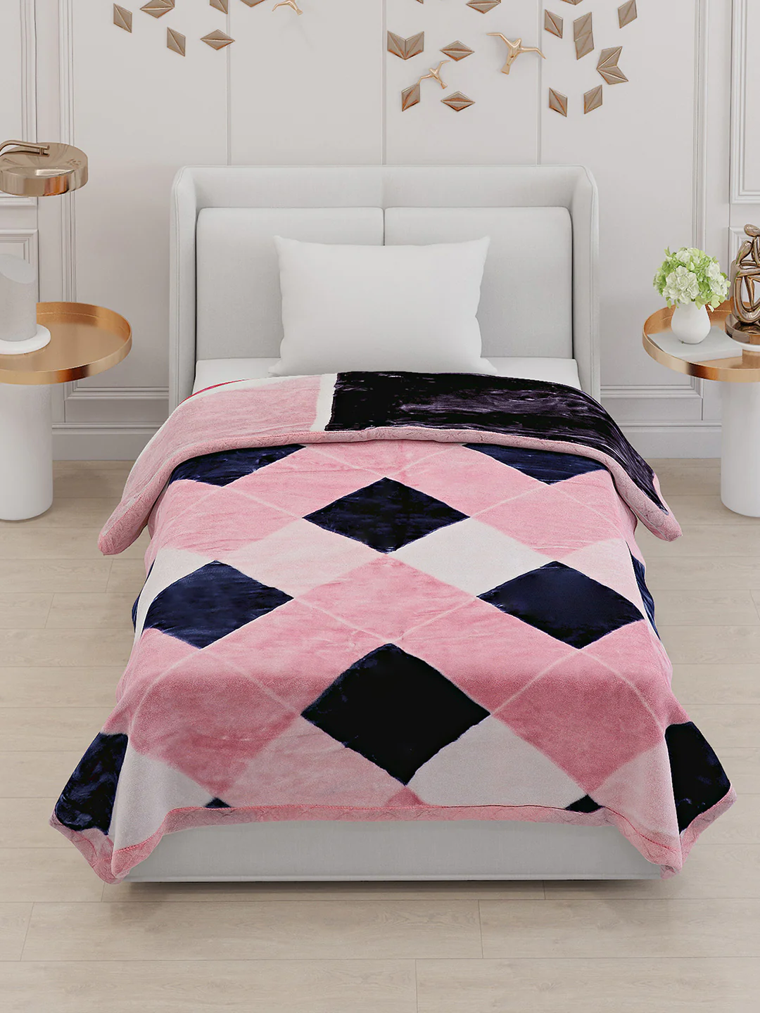 Printed Single Bed Blanket for Heavy Winter -2 Ply - Image 2