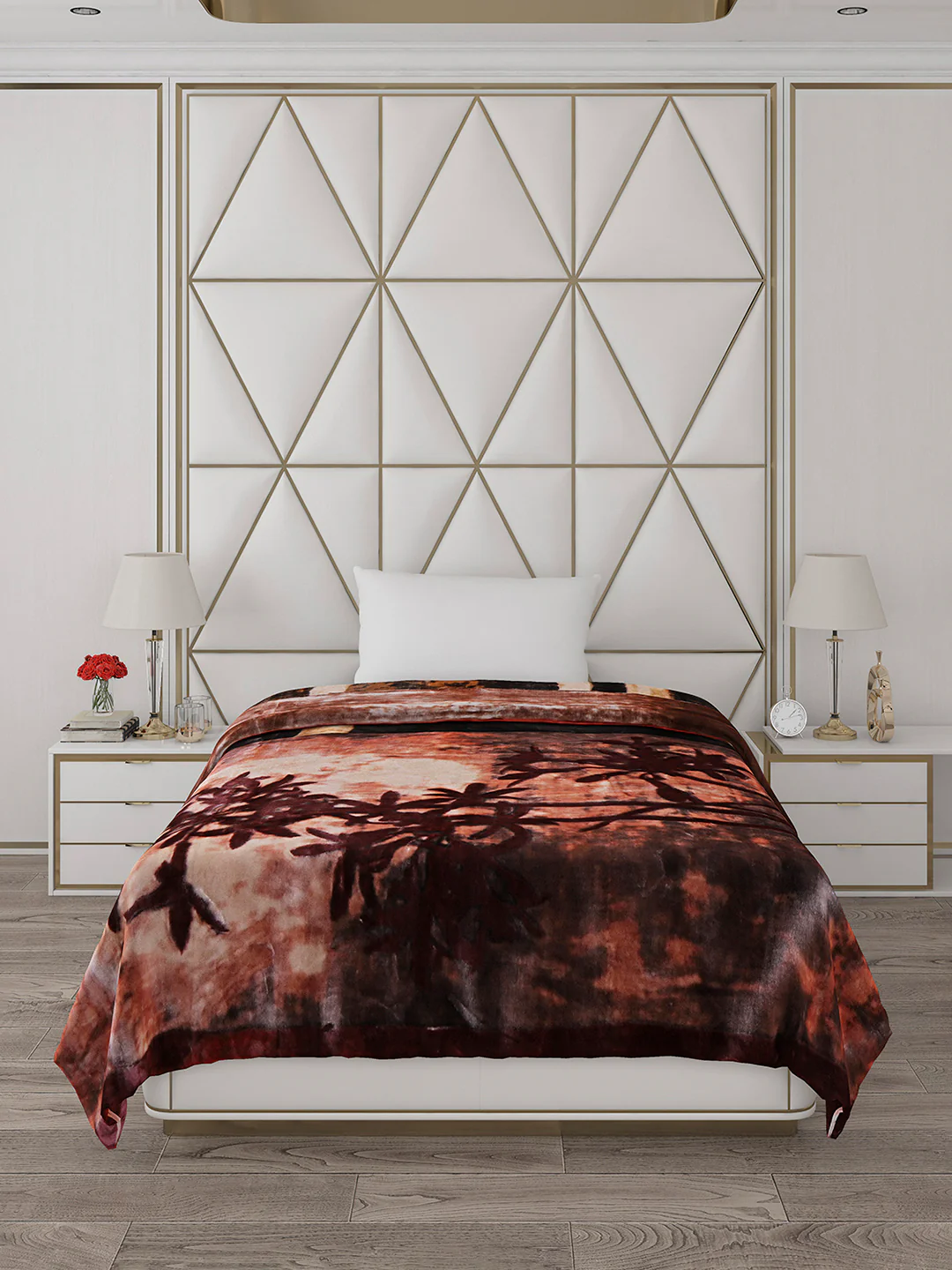 Printed Single Bed Blanket for Heavy Winter -2 Ply - Image 2