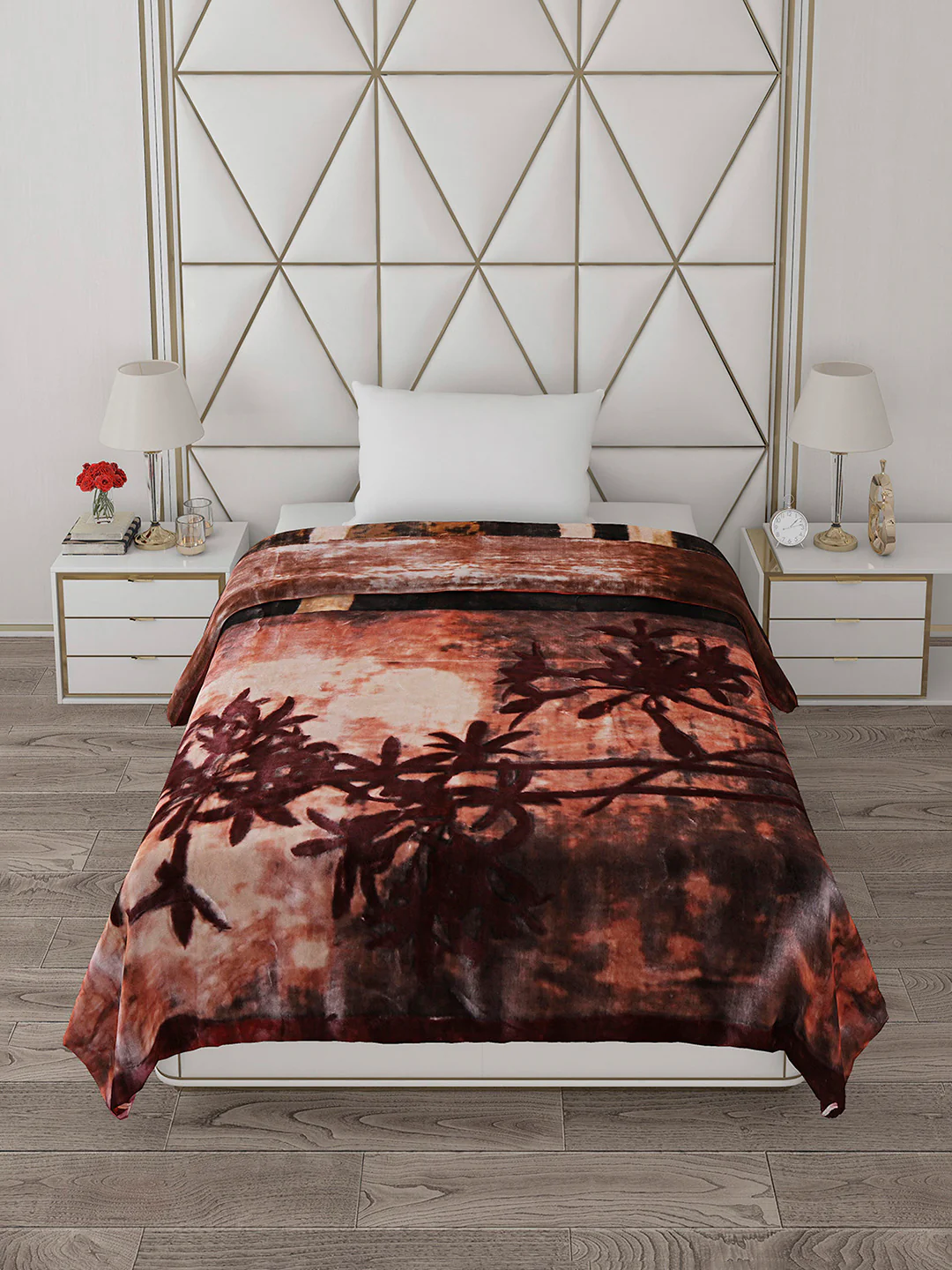 Printed Single Bed Blanket for Heavy Winter -2 Ply - Image 3