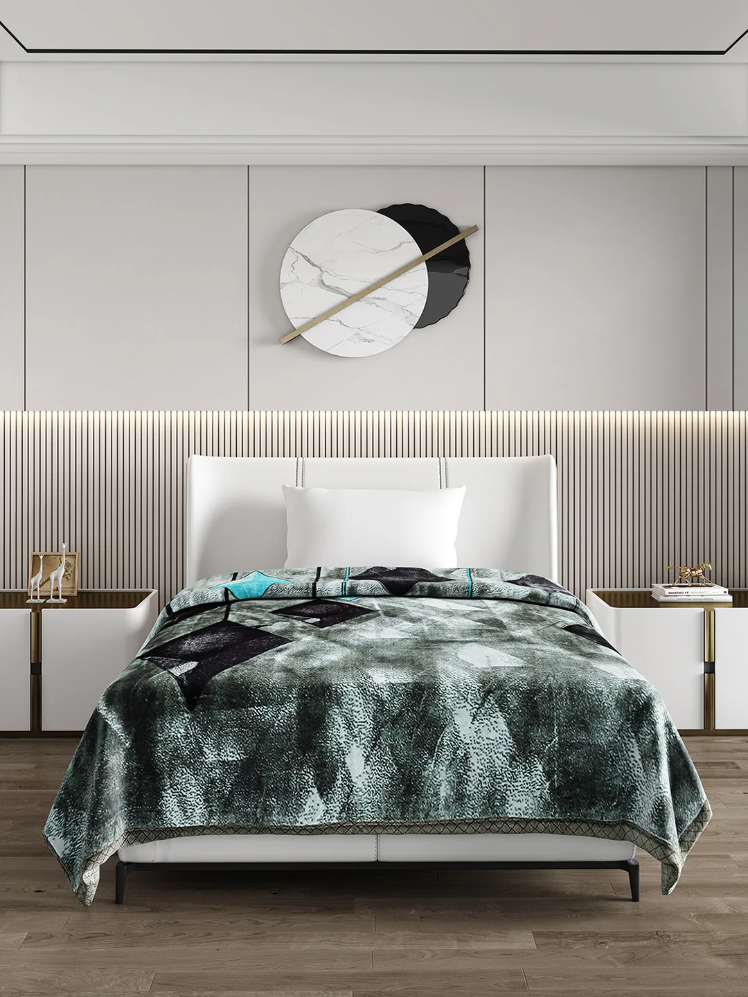 Printed Single Bed Blanket for Heavy Winter -2 Ply - Image 2