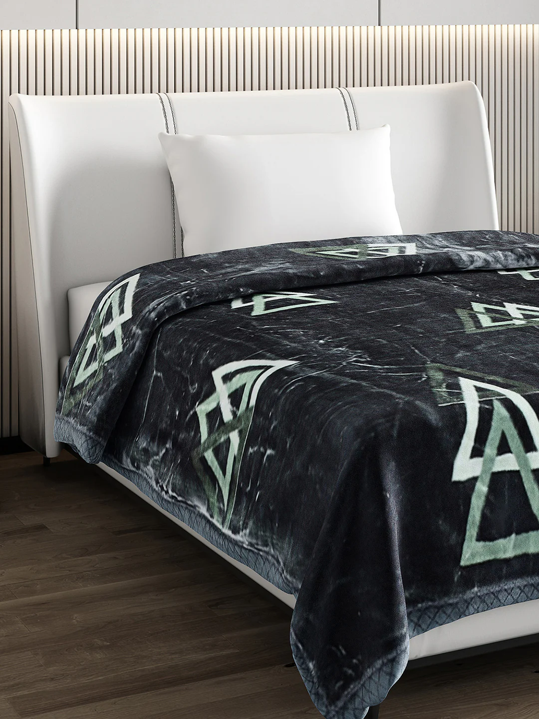 Printed Single Bed Blanket for Heavy Winter -2 Ply - Image 4
