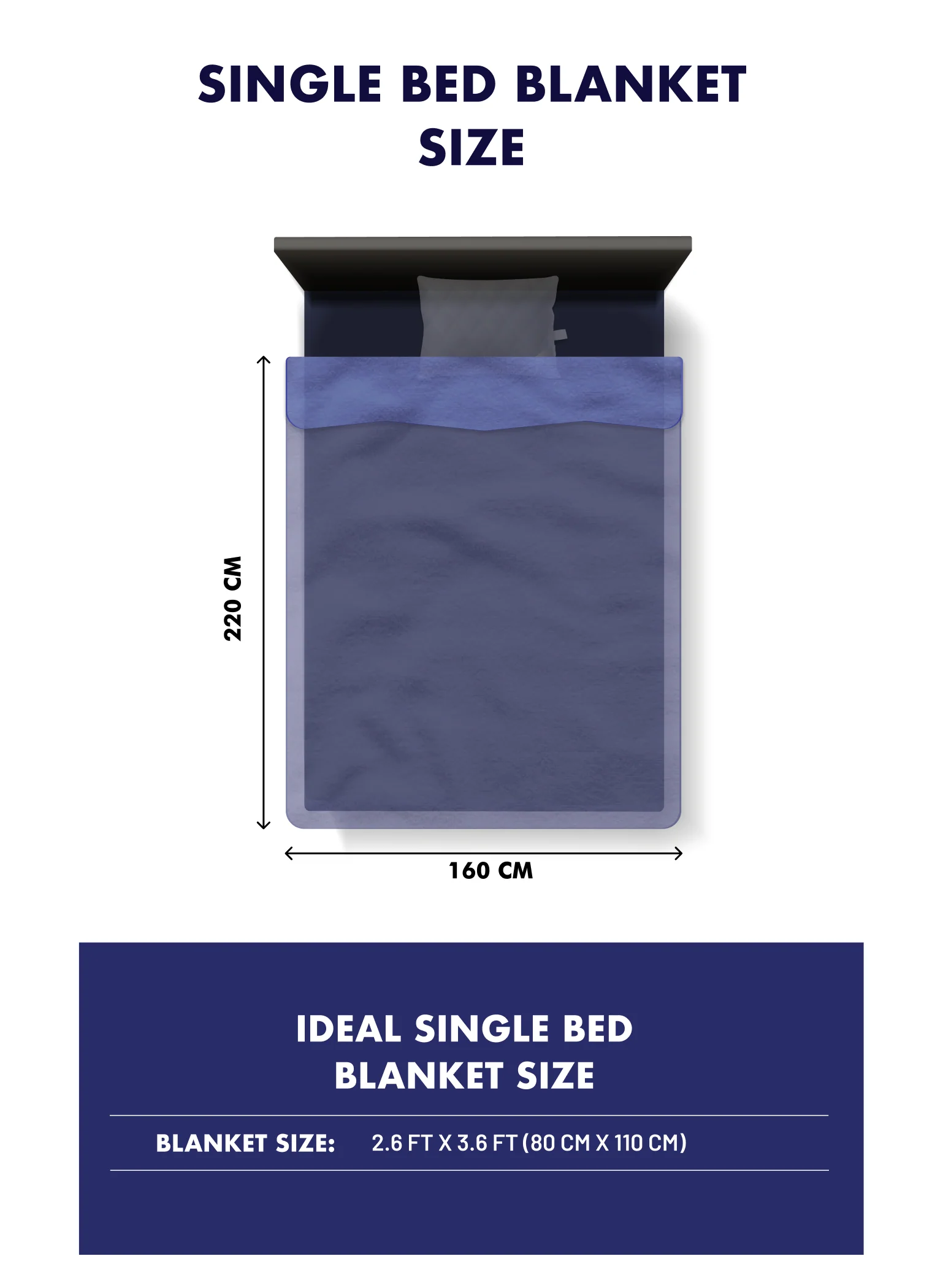 Printed Single Bed Blanket for Heavy Winter -2 Ply - Image 9