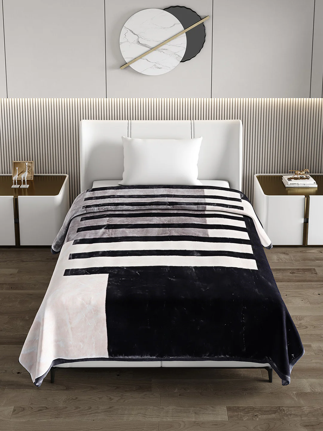 Printed Single Bed Blanket for Heavy Winter -3 Ply - Image 3