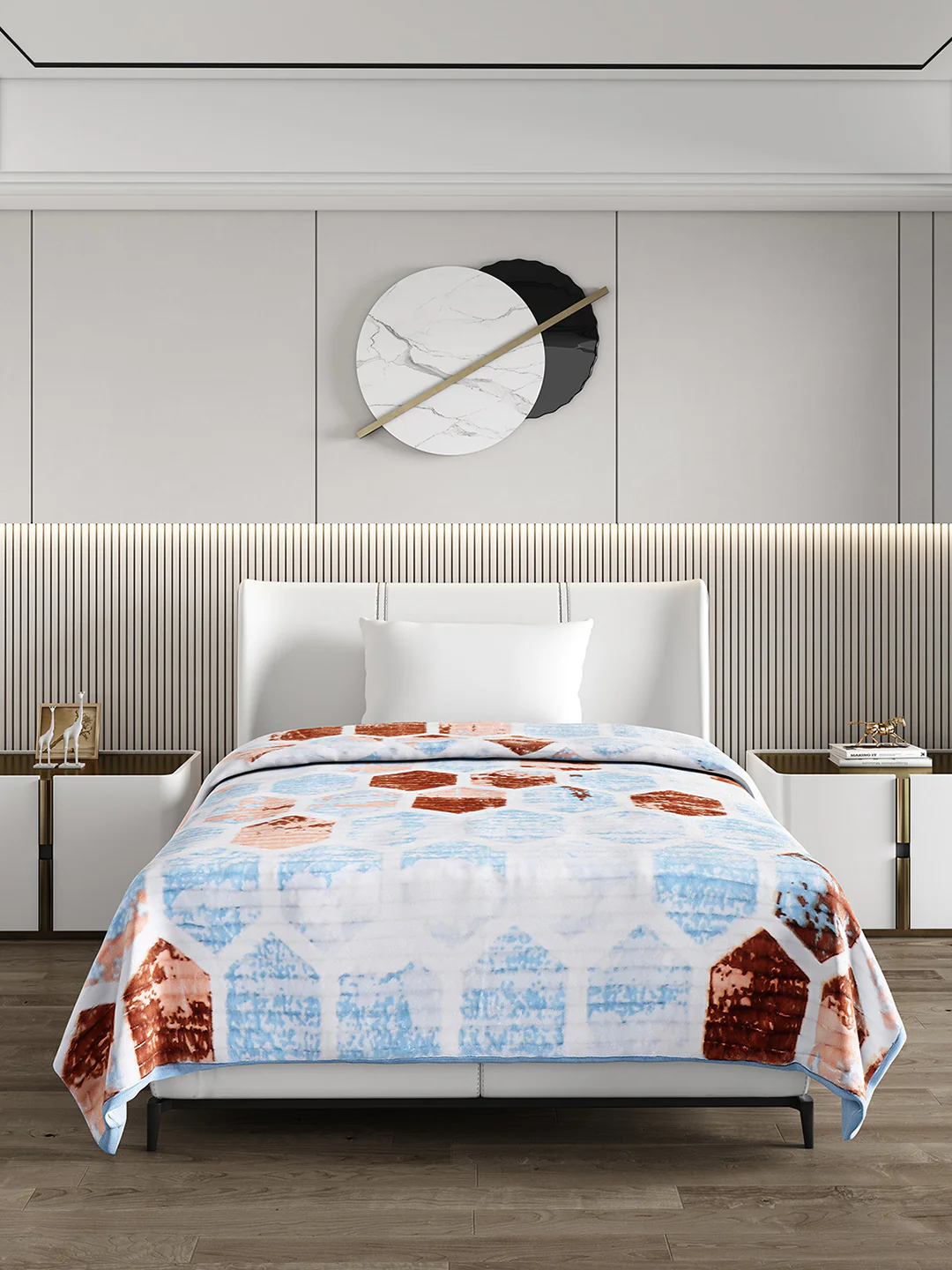 Printed Single Bed Blanket for Heavy Winter -3 Ply - Image 2