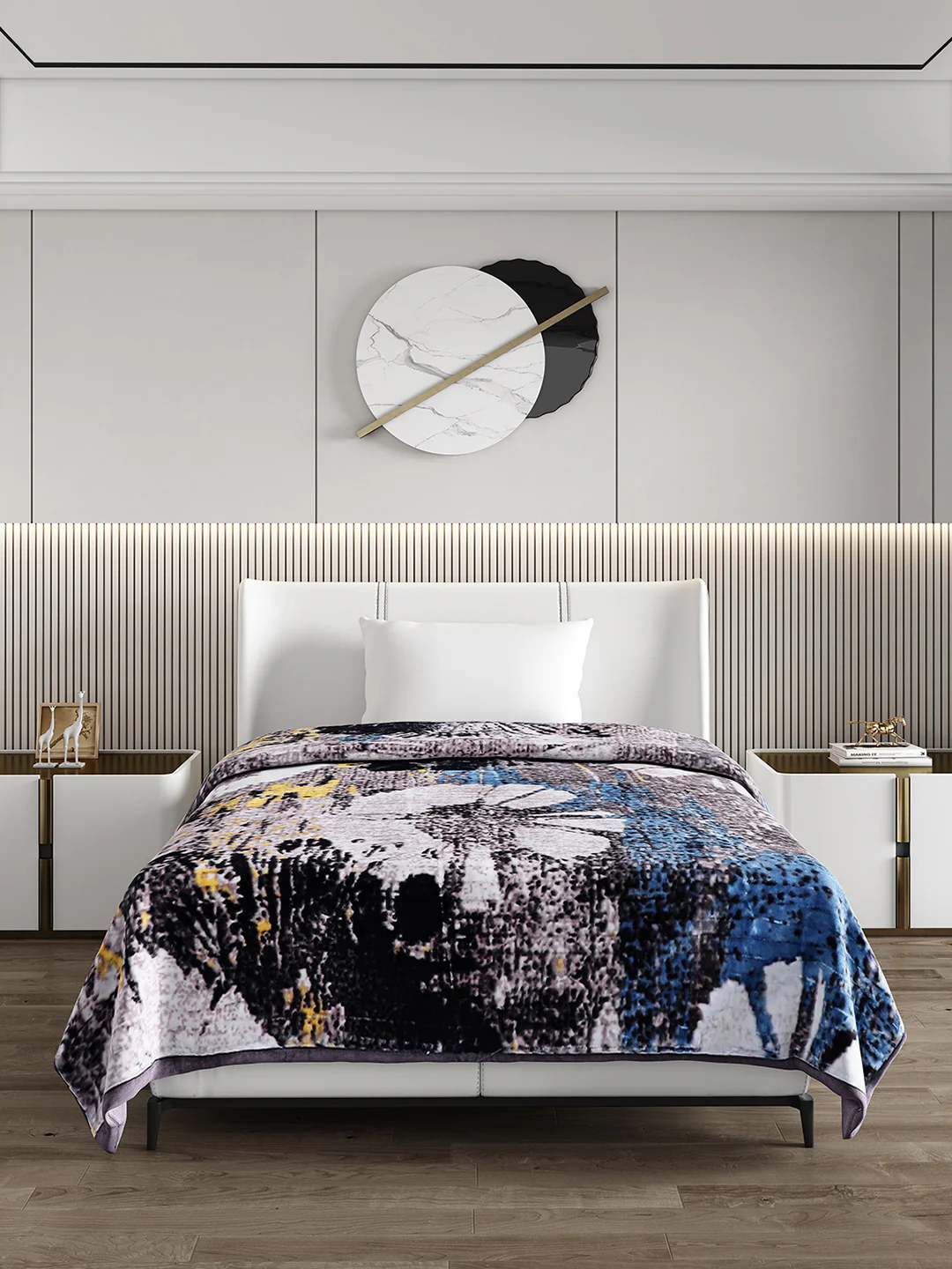 Printed Single Bed Blanket for Heavy Winter -3 Ply - Image 2