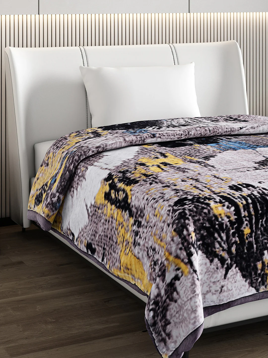 Printed Single Bed Blanket for Heavy Winter -3 Ply - Image 4
