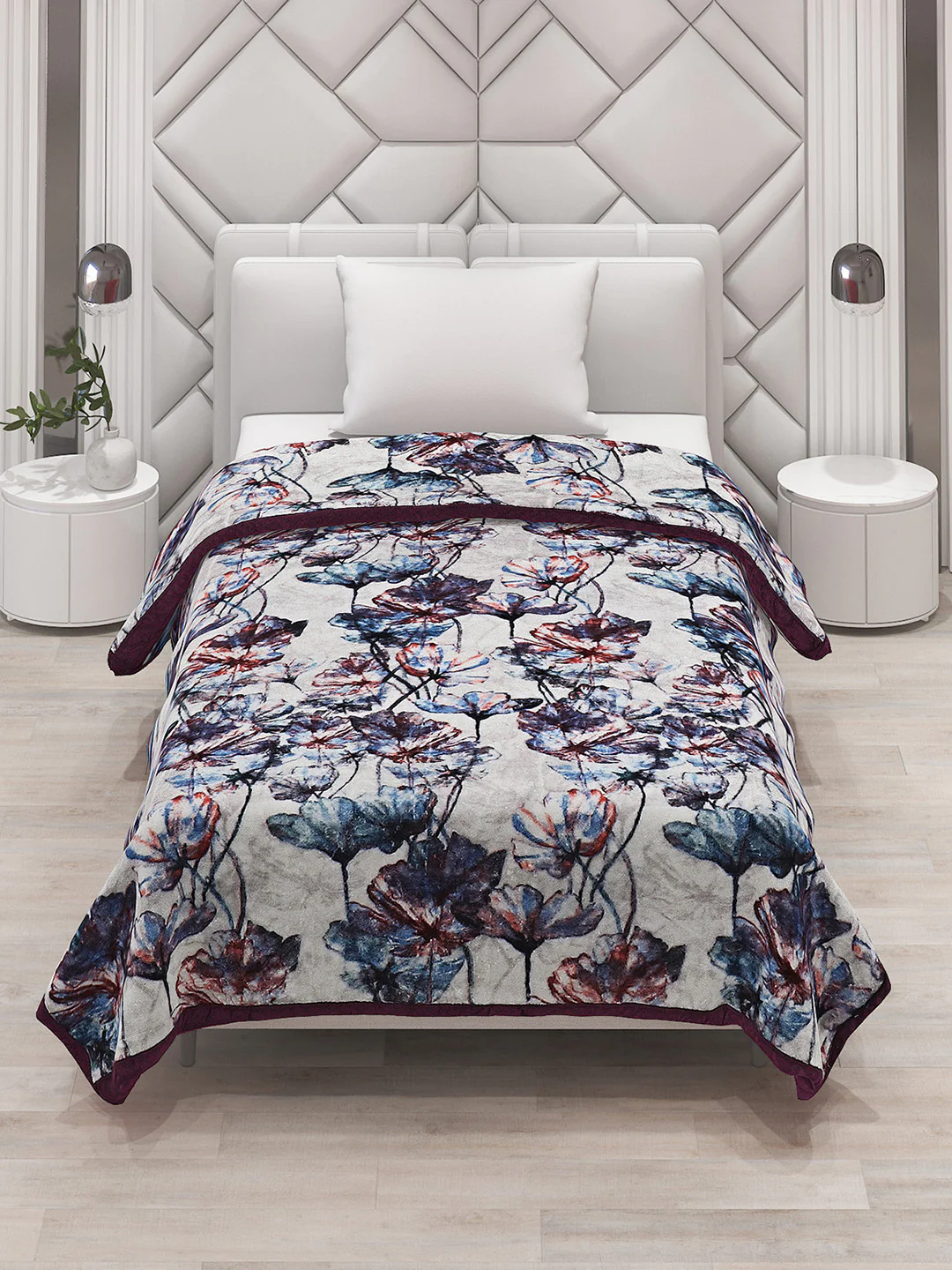 Printed Single Bed Blanket for Mild Winter -1 Ply - Image 2