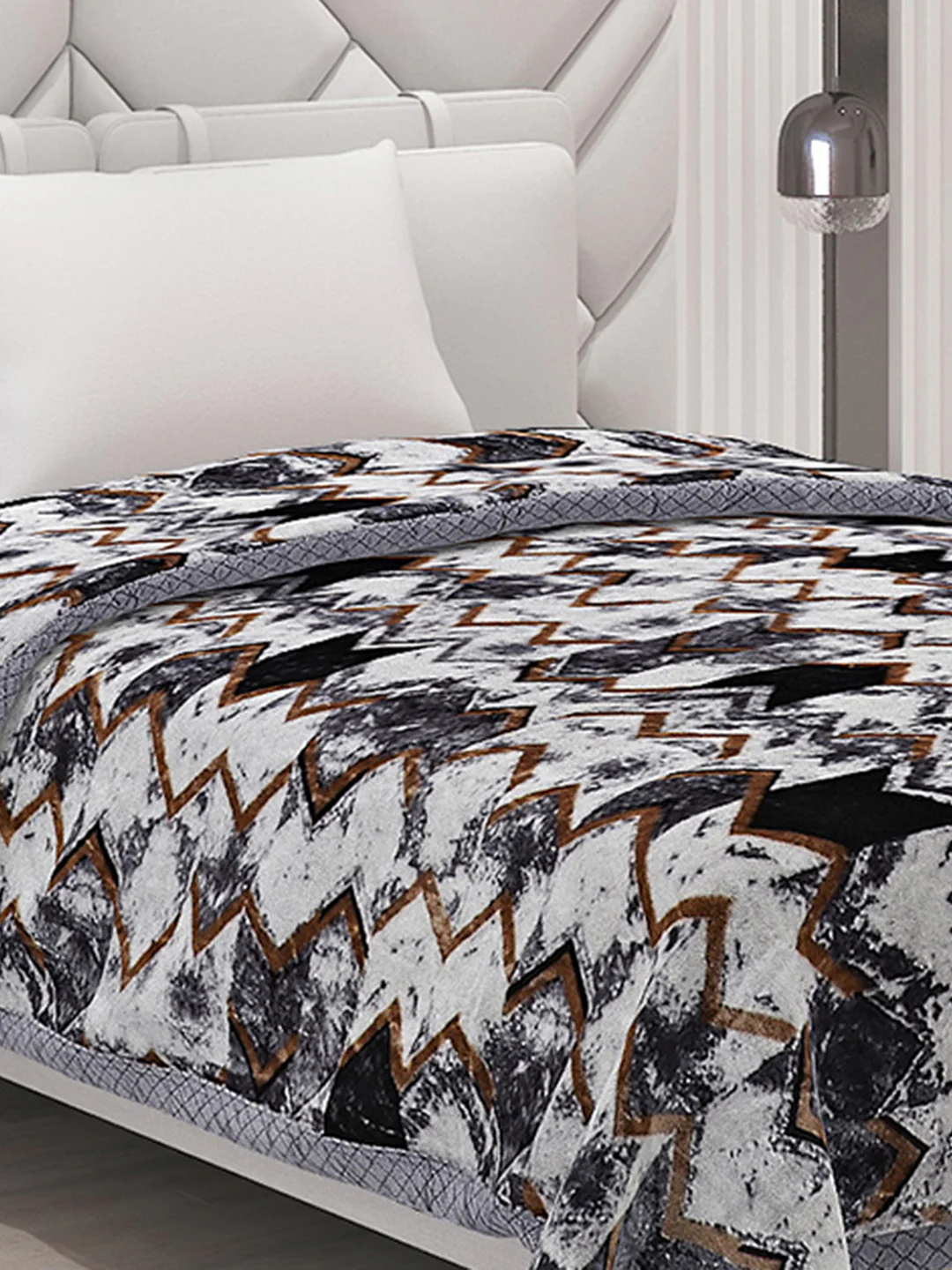 Printed Single Bed Blanket for Mild Winter -1 Ply - Image 4