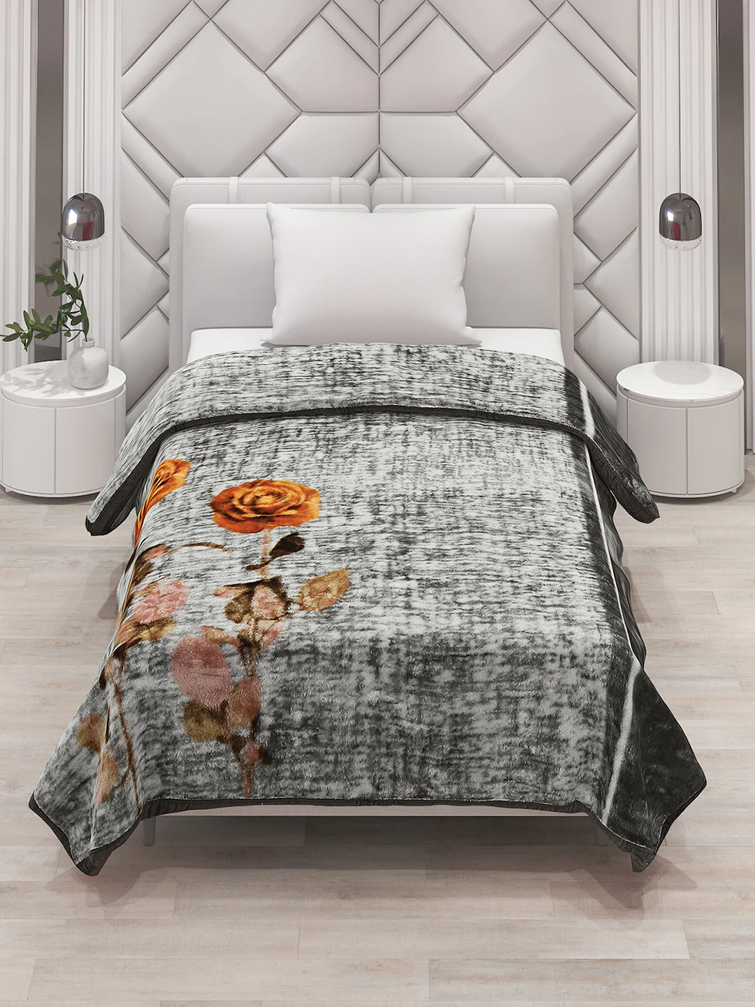 Printed Single Bed Blanket for Mild Winter -1 Ply - Image 2