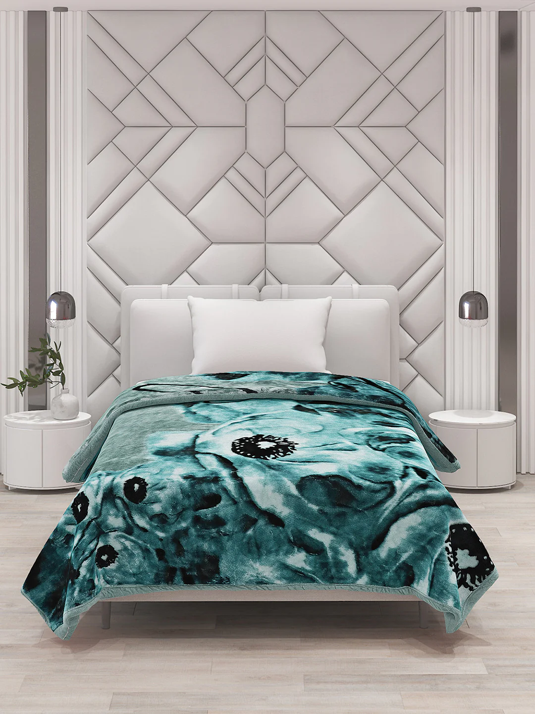 Printed Single Bed Blanket for Mild Winter -1 Ply - Image 3