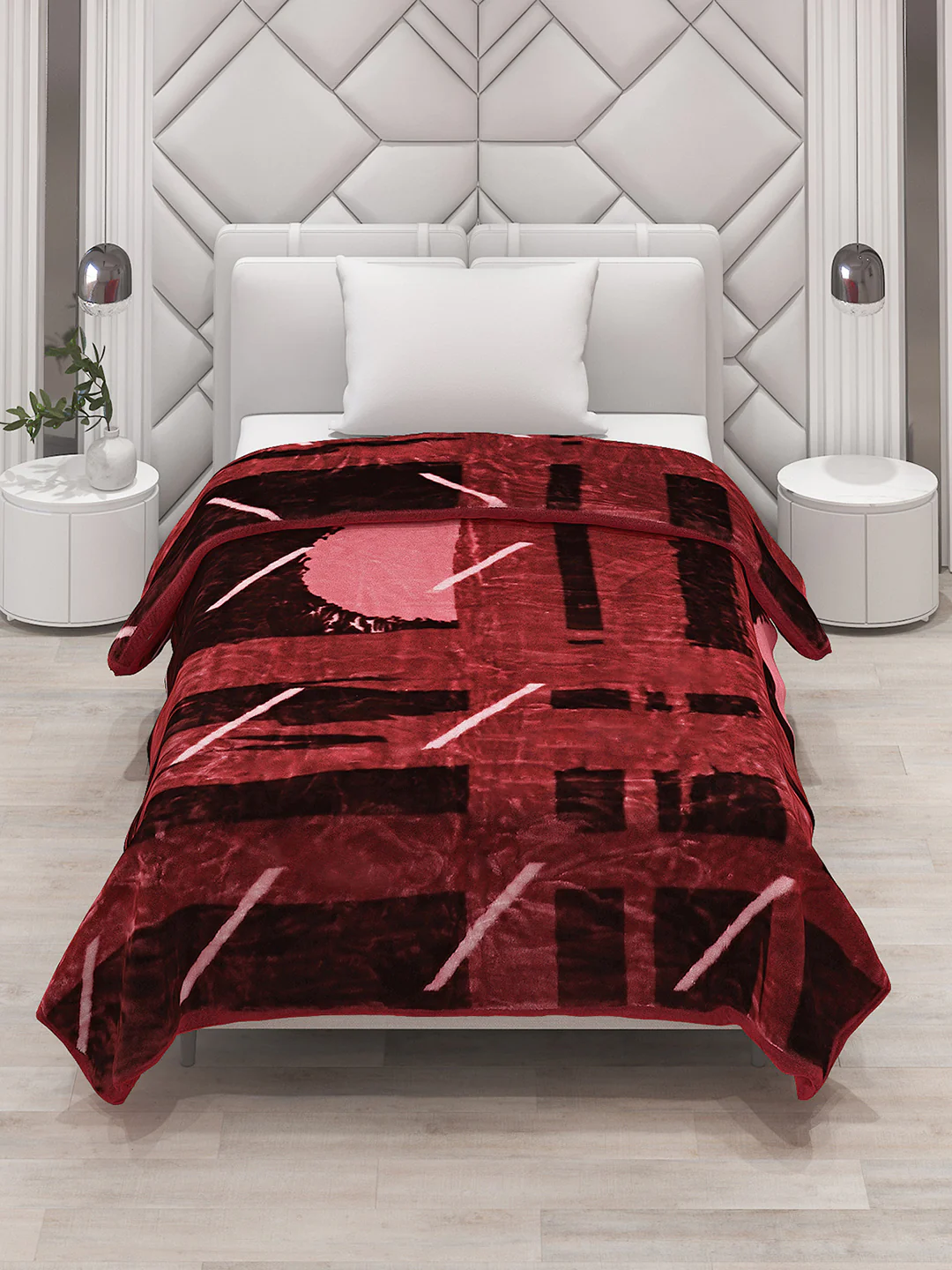 Printed Single Bed Blanket for Mild Winter -1 Ply - Image 2