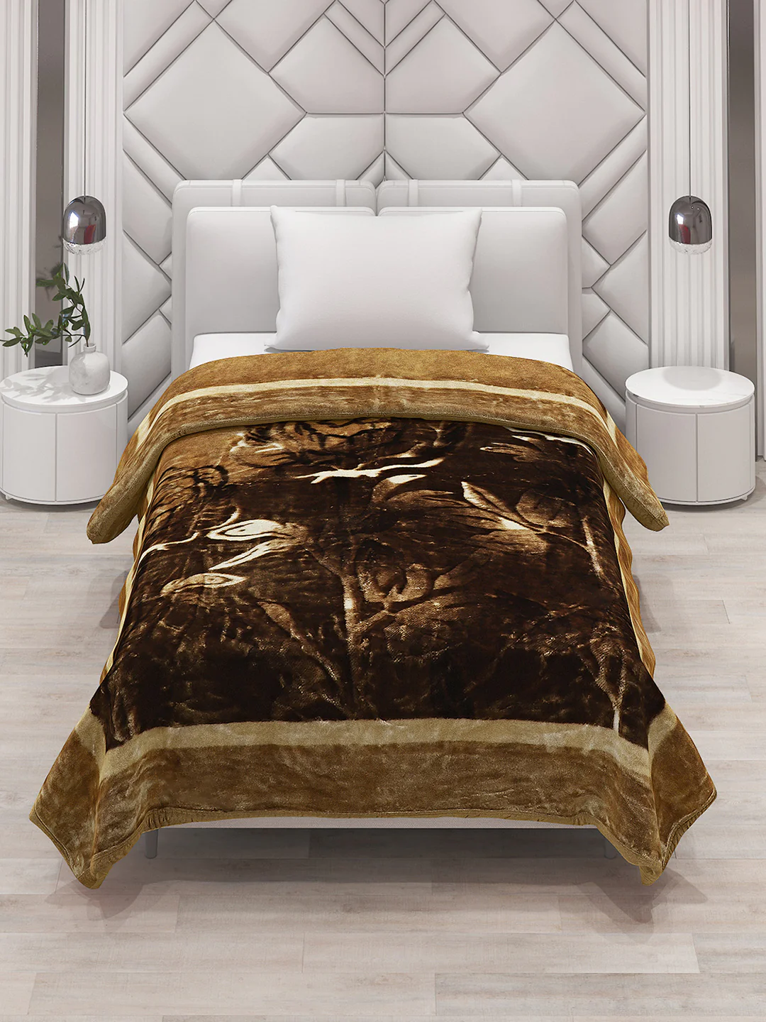 Printed Single Bed Blanket for Mild Winter -1 Ply - Image 2