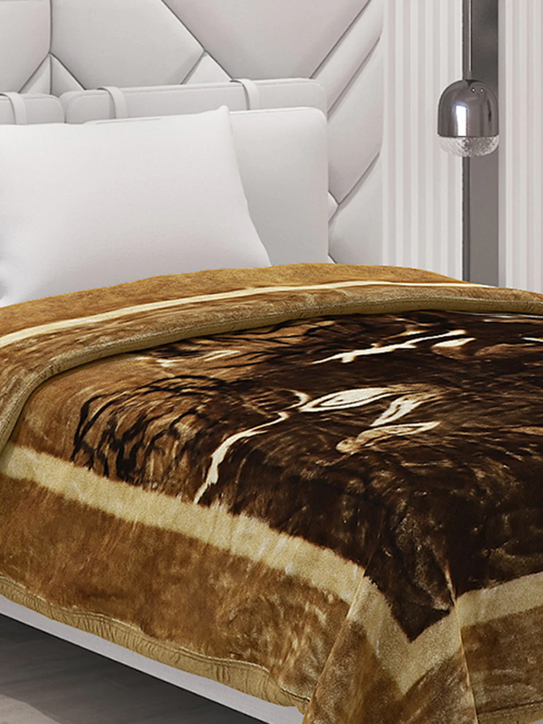 Printed Single Bed Blanket for Mild Winter -1 Ply - Image 4