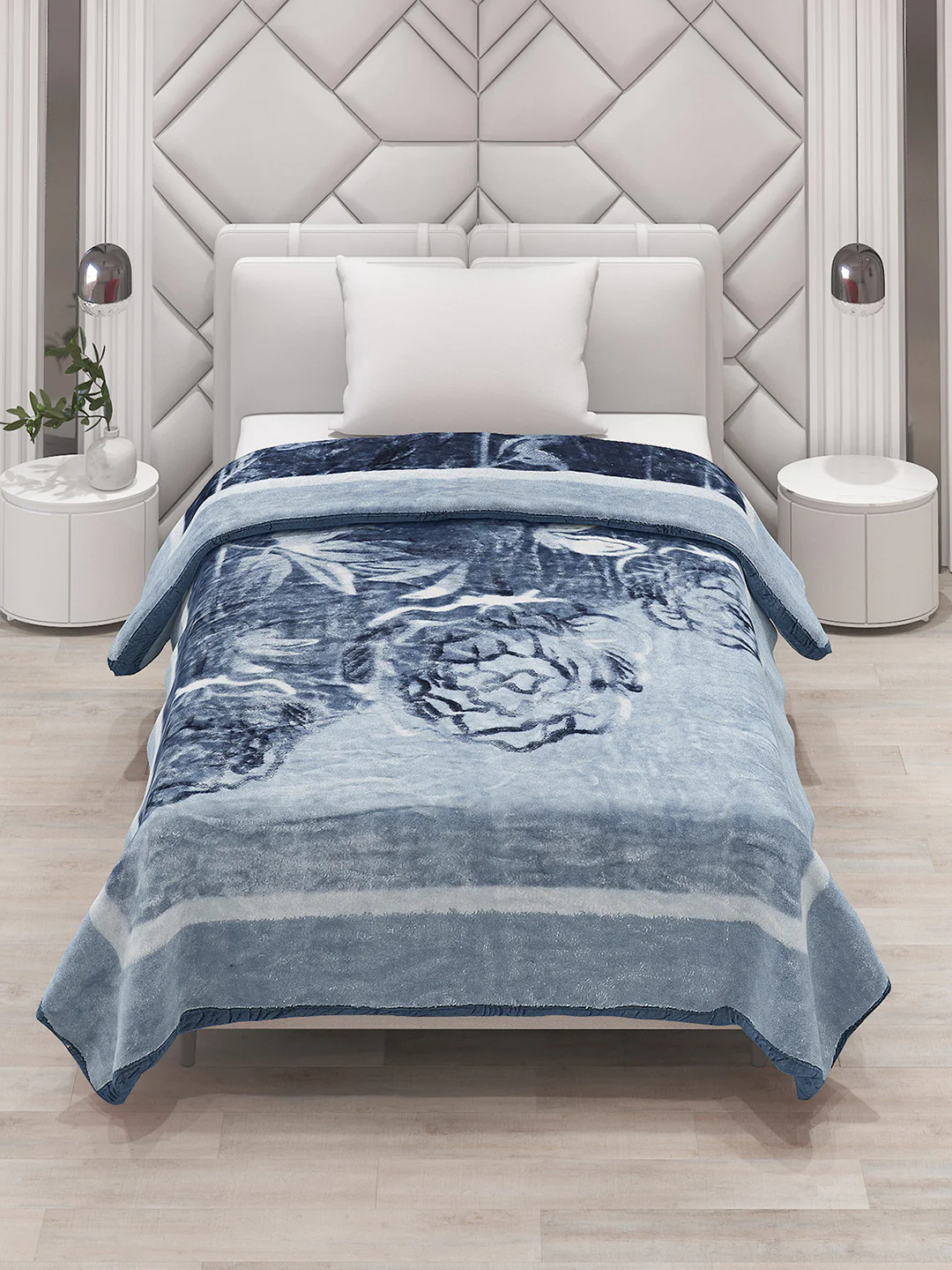 Printed Single Bed Blanket for Mild Winter -1 Ply - Image 2