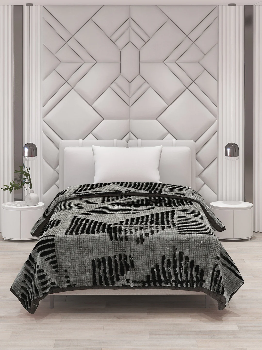 Printed Single Bed Blanket for Mild Winter -1 Ply - Image 3