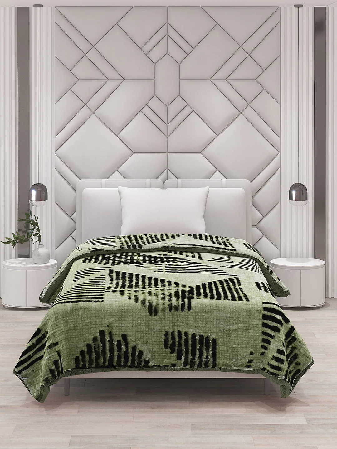 Printed Single Bed Blanket for Mild Winter -1 Ply - Image 3