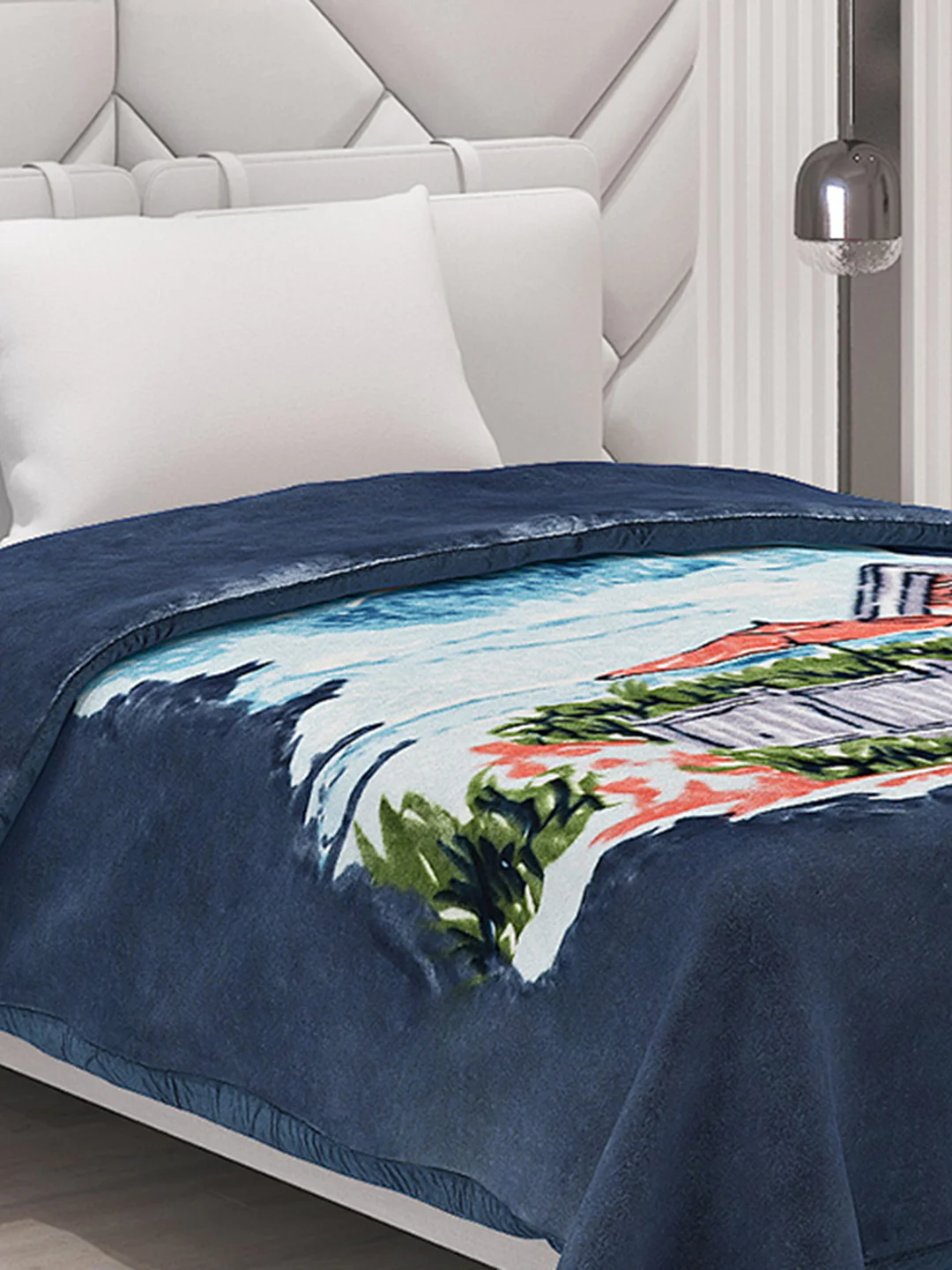 Printed Single Bed Blanket for Mild Winter -1 Ply - Image 4