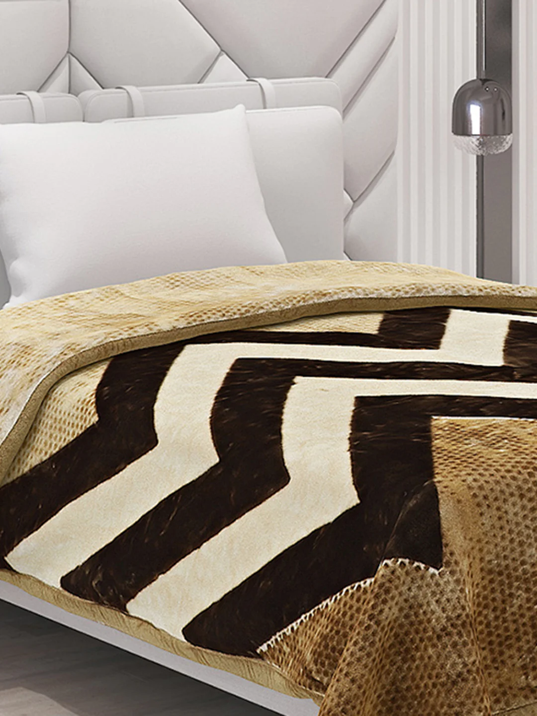 Printed Single Bed Blanket for Mild Winter -1 Ply - Image 4
