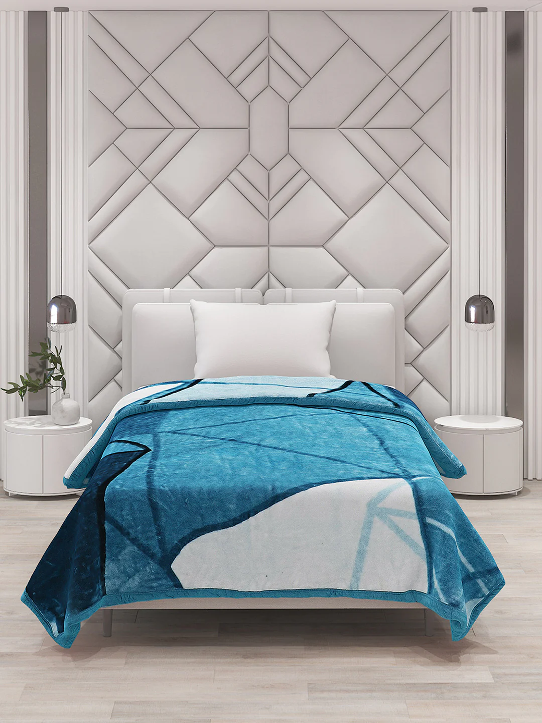 Printed Single Bed Blanket for Mild Winter -1 Ply - Image 3