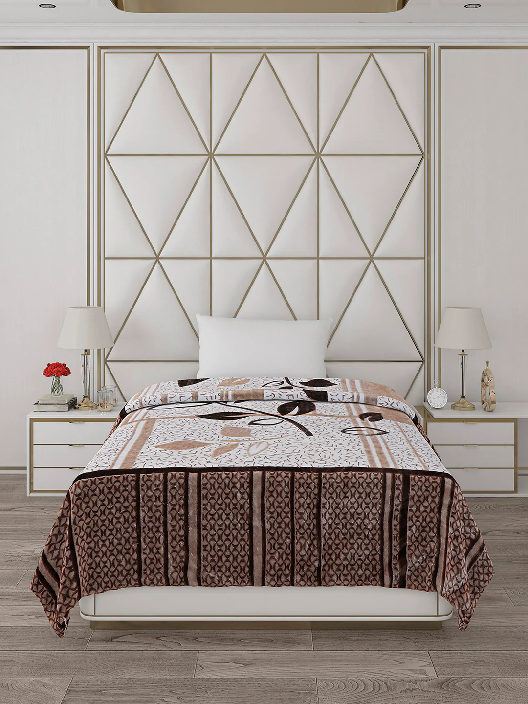 Printed Single Bed Blanket for Mild Winter -1 Ply - Image 2