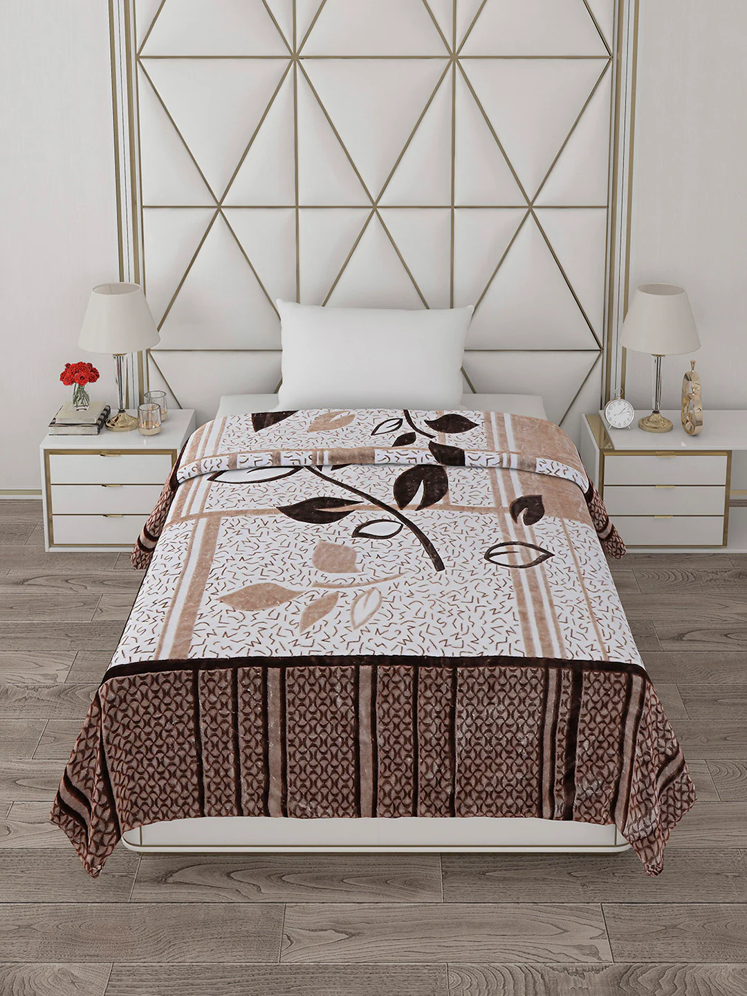 Printed Single Bed Blanket for Mild Winter -1 Ply - Image 3