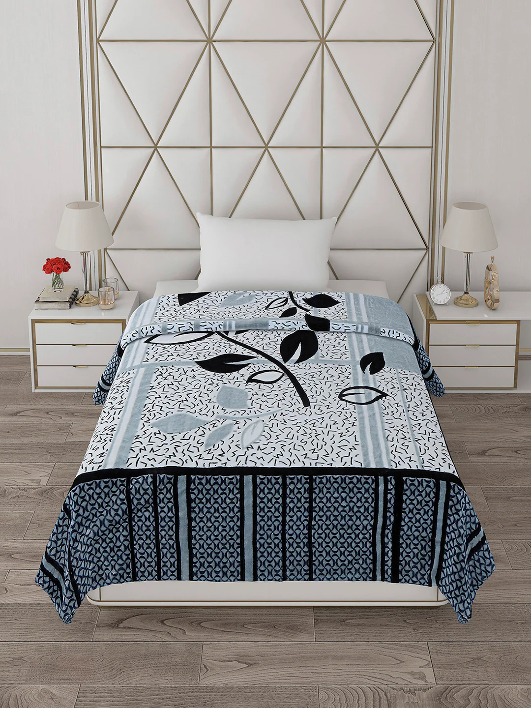 Printed Single Bed Blanket for Mild Winter -1 Ply - Image 3