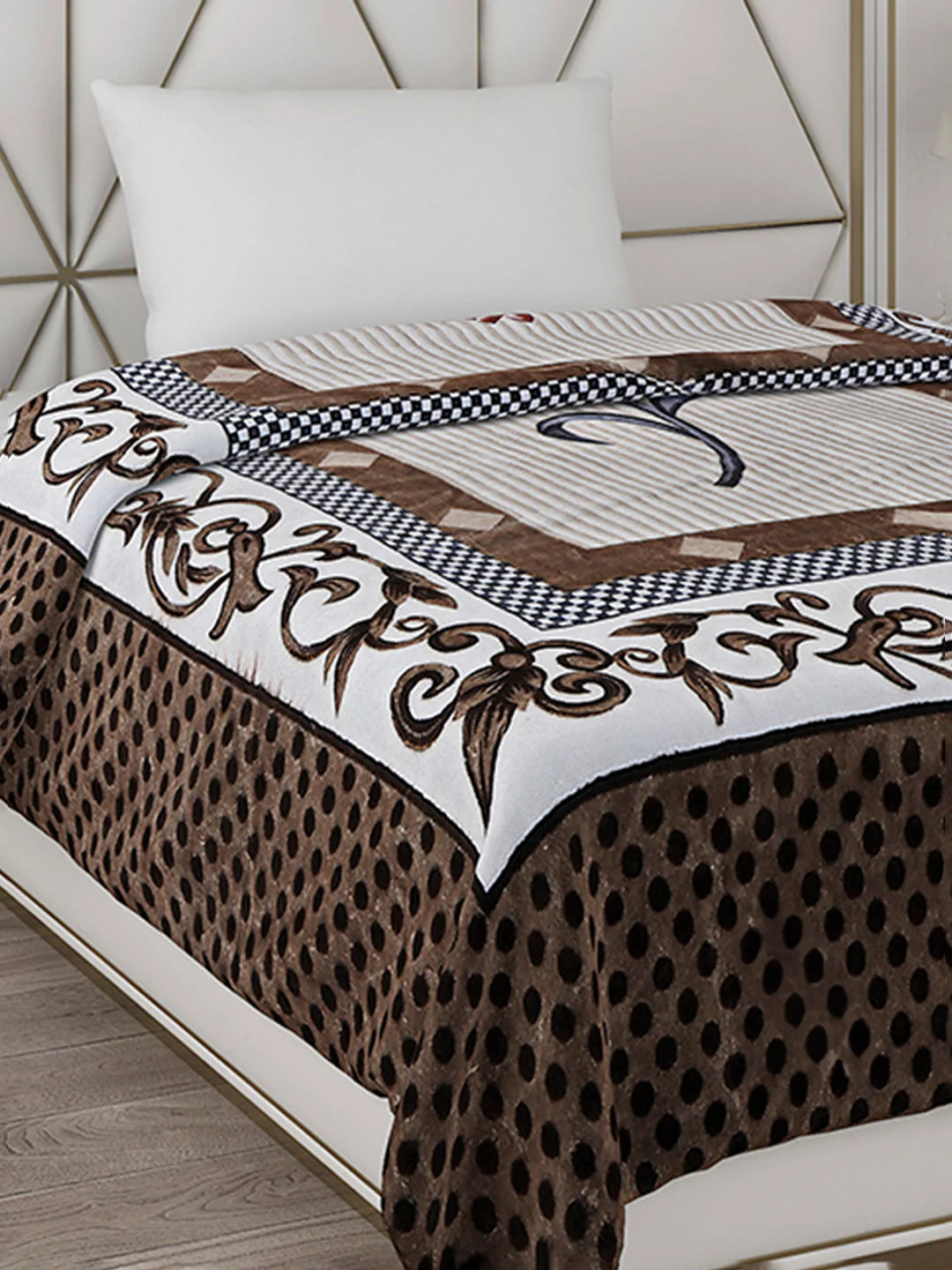Printed Single Bed Blanket for Mild Winter -1 Ply - Image 4