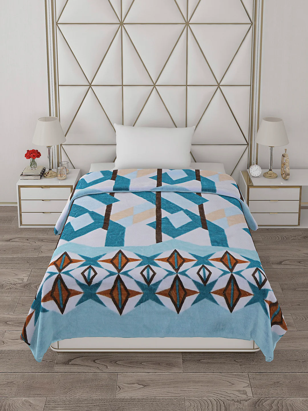 Printed Single Bed Blanket for Mild Winter -1 Ply - Image 3