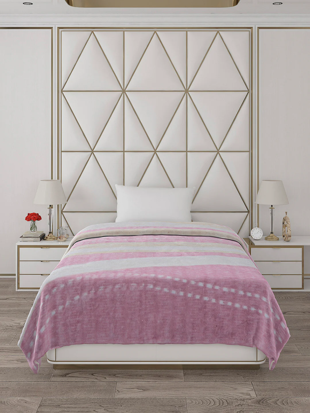 Printed Single Bed Blanket for Mild Winter -1 Ply - Image 2