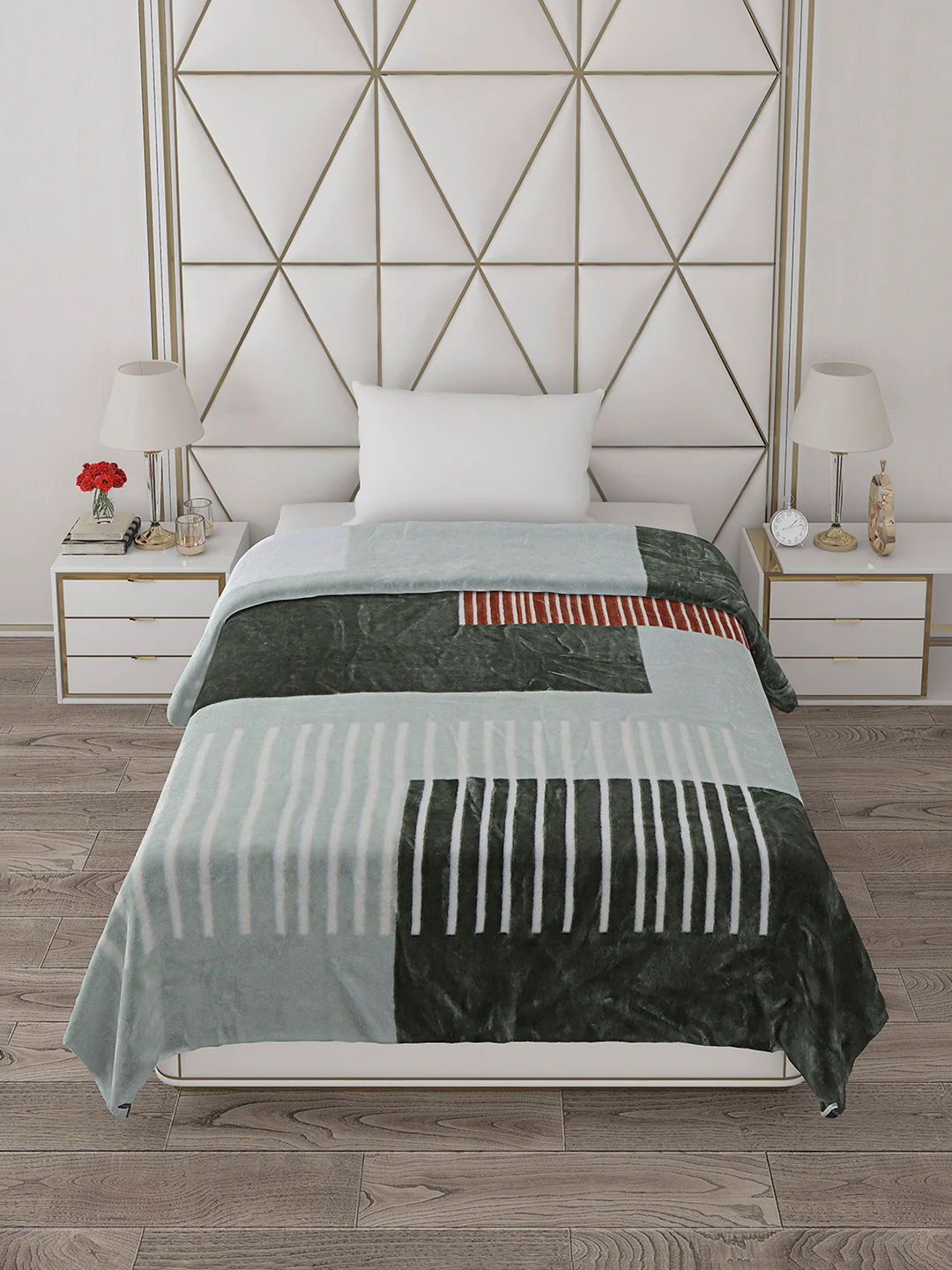 Printed Single Bed Blanket for Mild Winter -1 Ply - Image 3