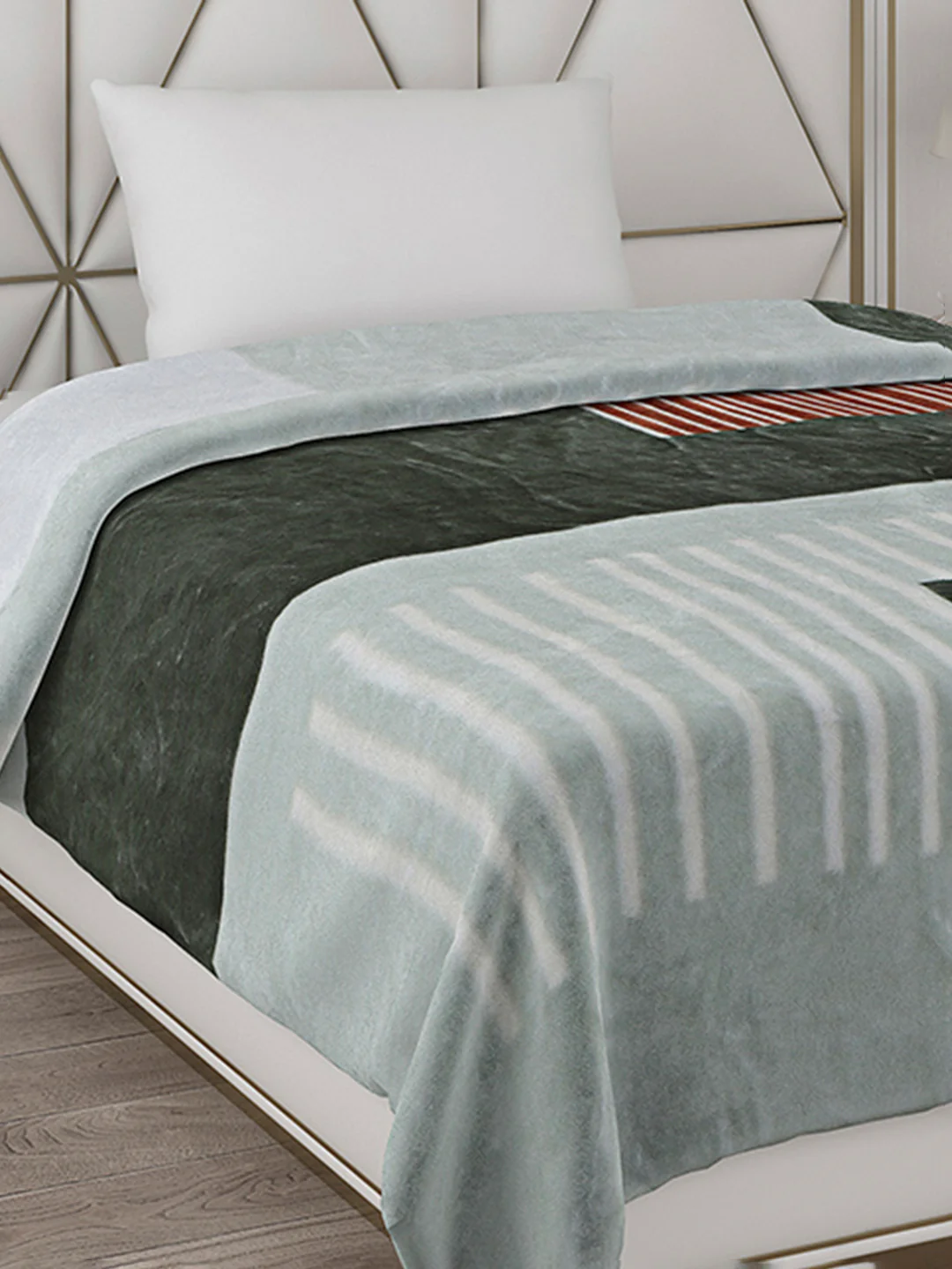 Printed Single Bed Blanket for Mild Winter -1 Ply - Image 4