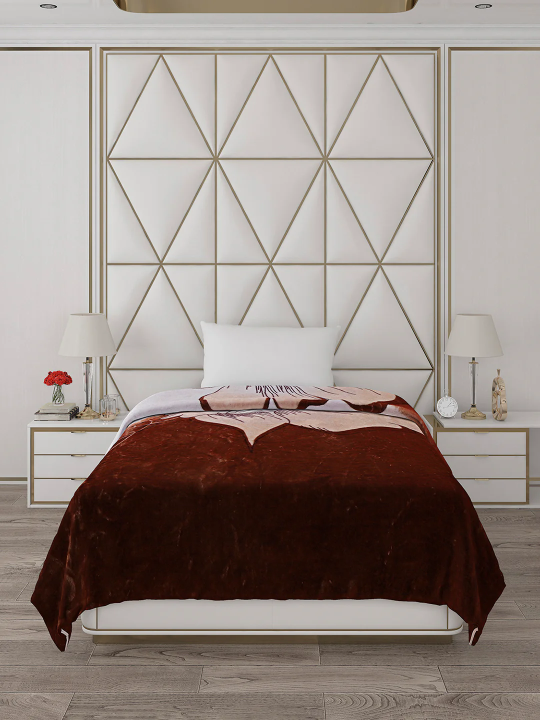 Printed Single Bed Blanket for Mild Winter -1 Ply - Image 2