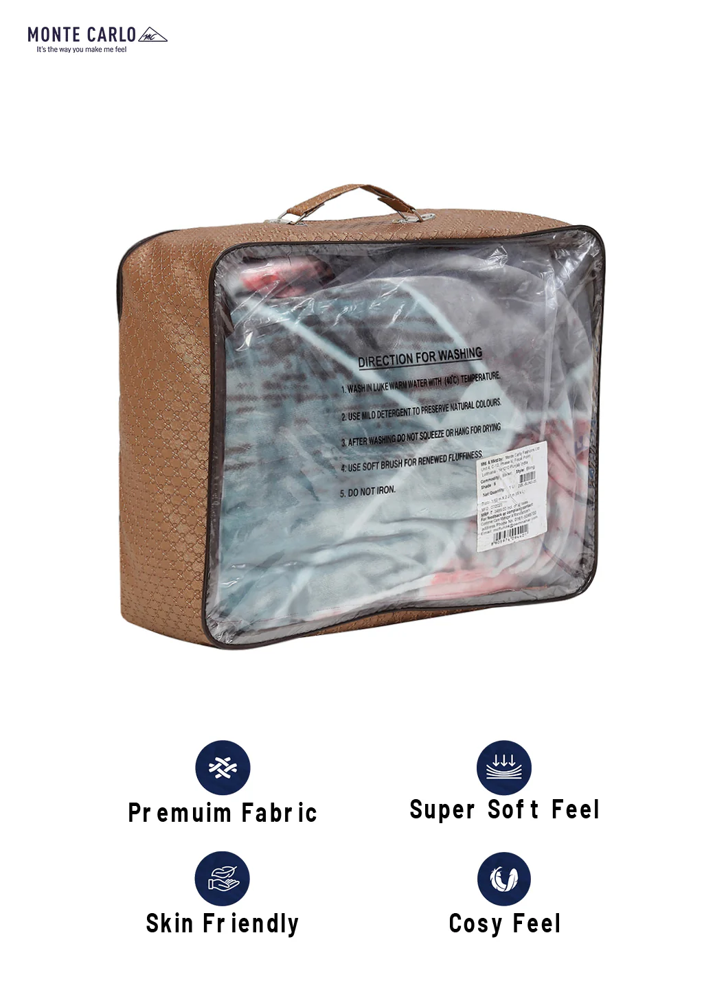 Printed Single Bed Blanket for Mild Winter -2 Ply - Image 8