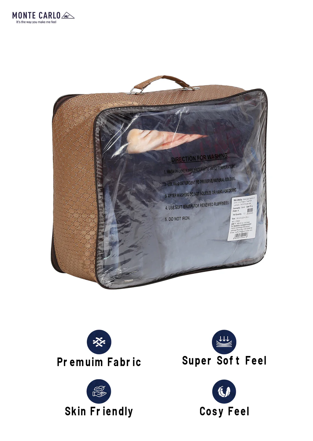 Printed Single Bed Blanket for Mild Winter -2 Ply - Image 8