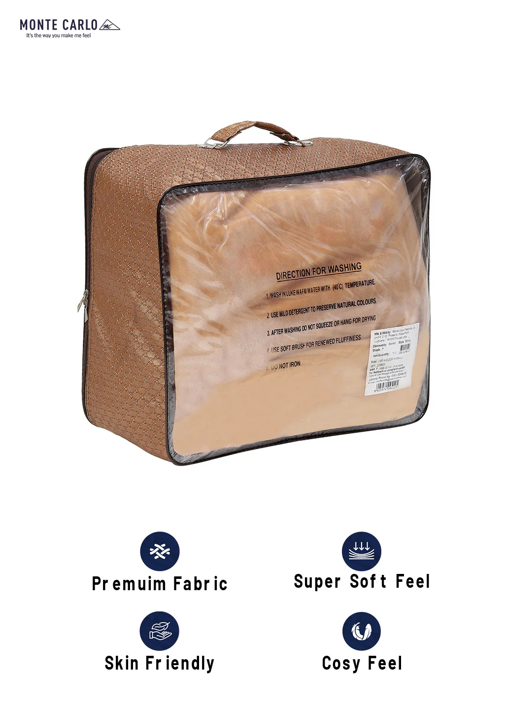Printed Single Bed Blanket for Mild Winter -2 Ply - Image 8