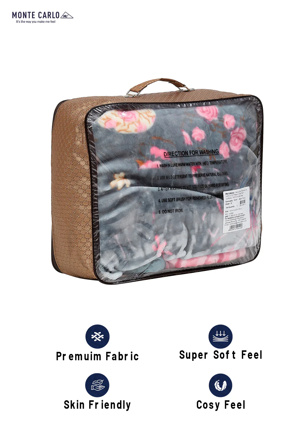 Printed Single Bed Blanket for Mild Winter -2 Ply - Image 8