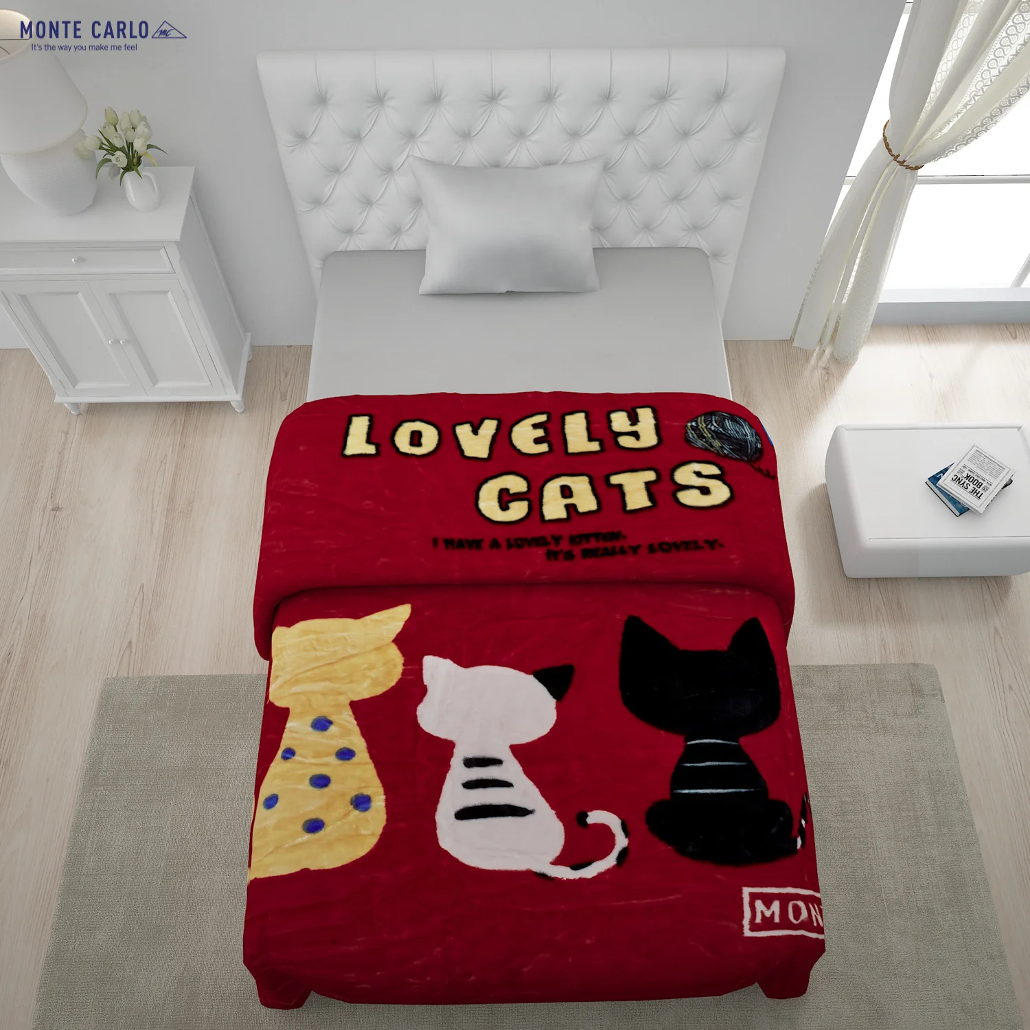 Printed Single Bed Blanket for Mild Winter -2 Ply - Image 3