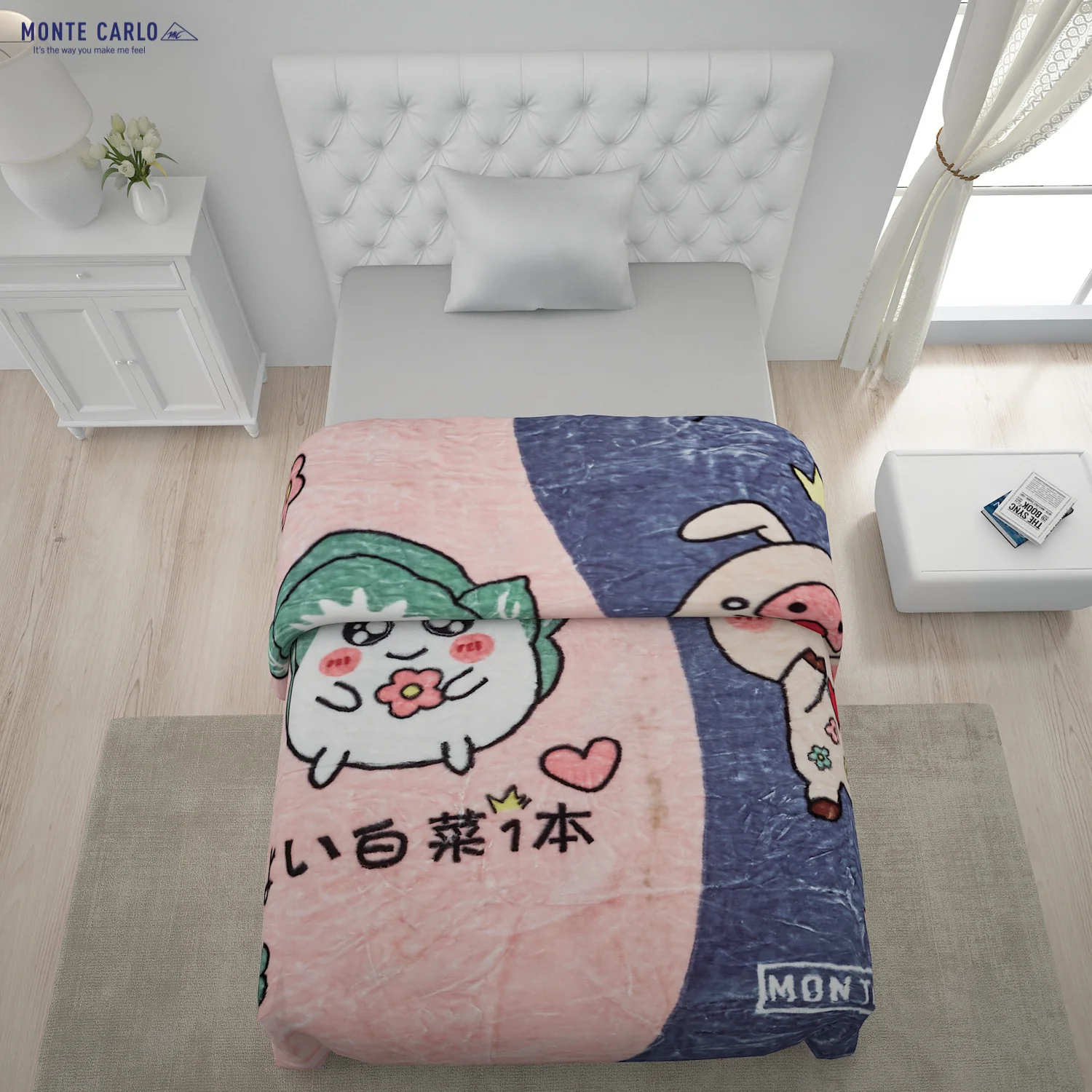 Printed Single Bed Blanket for Mild Winter -2 Ply - Image 3