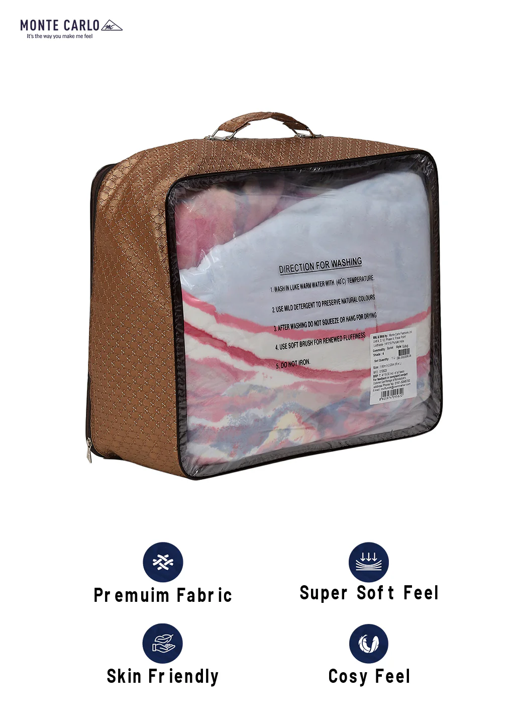 Printed Single Bed Blanket for Mild Winter -2 Ply - Image 8