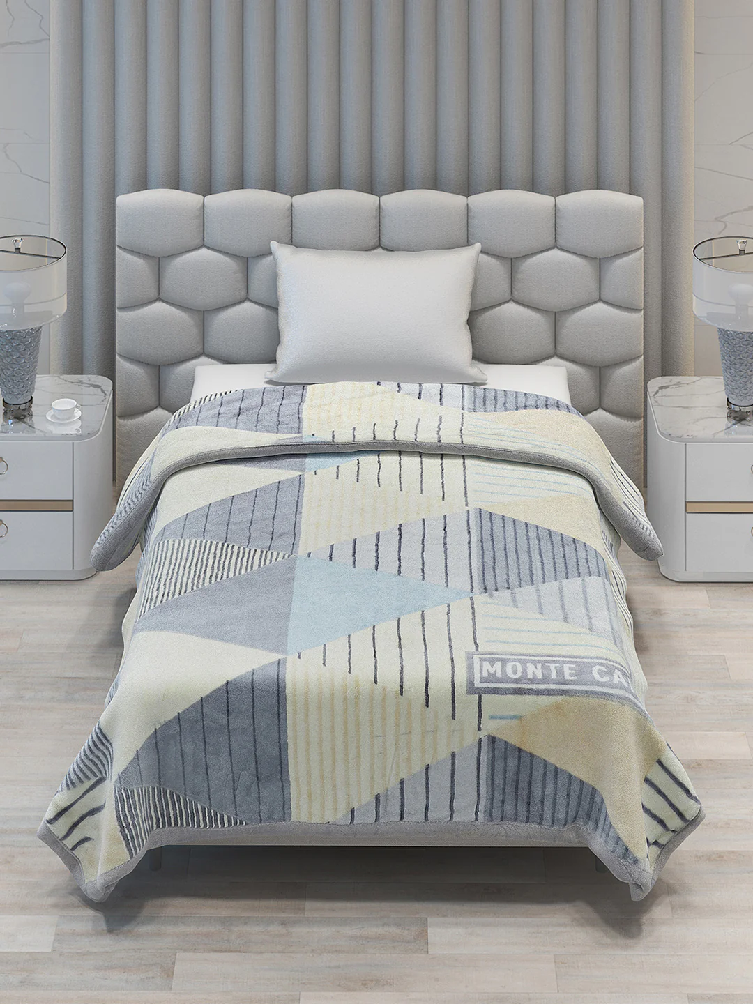 Printed Single Bed Blanket for Mild Winter -2 Ply - Image 2