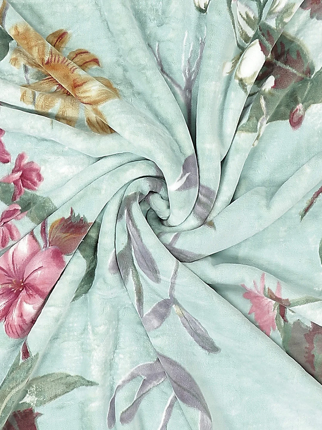 Printed Single Bed Blanket for Mild Winter -2 Ply - Image 7