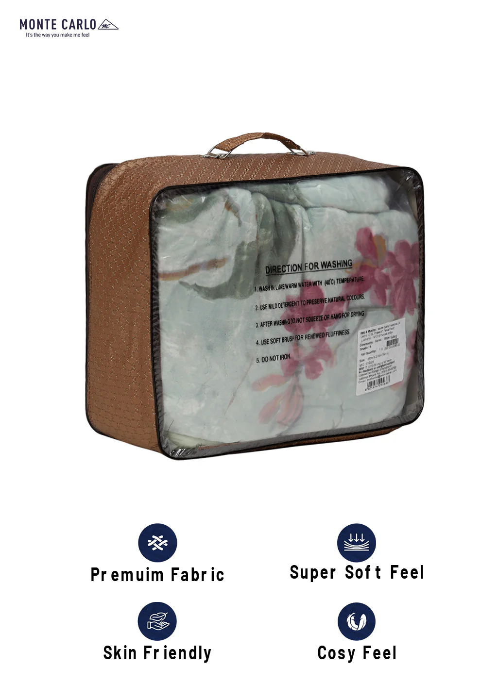 Printed Single Bed Blanket for Mild Winter -2 Ply - Image 8
