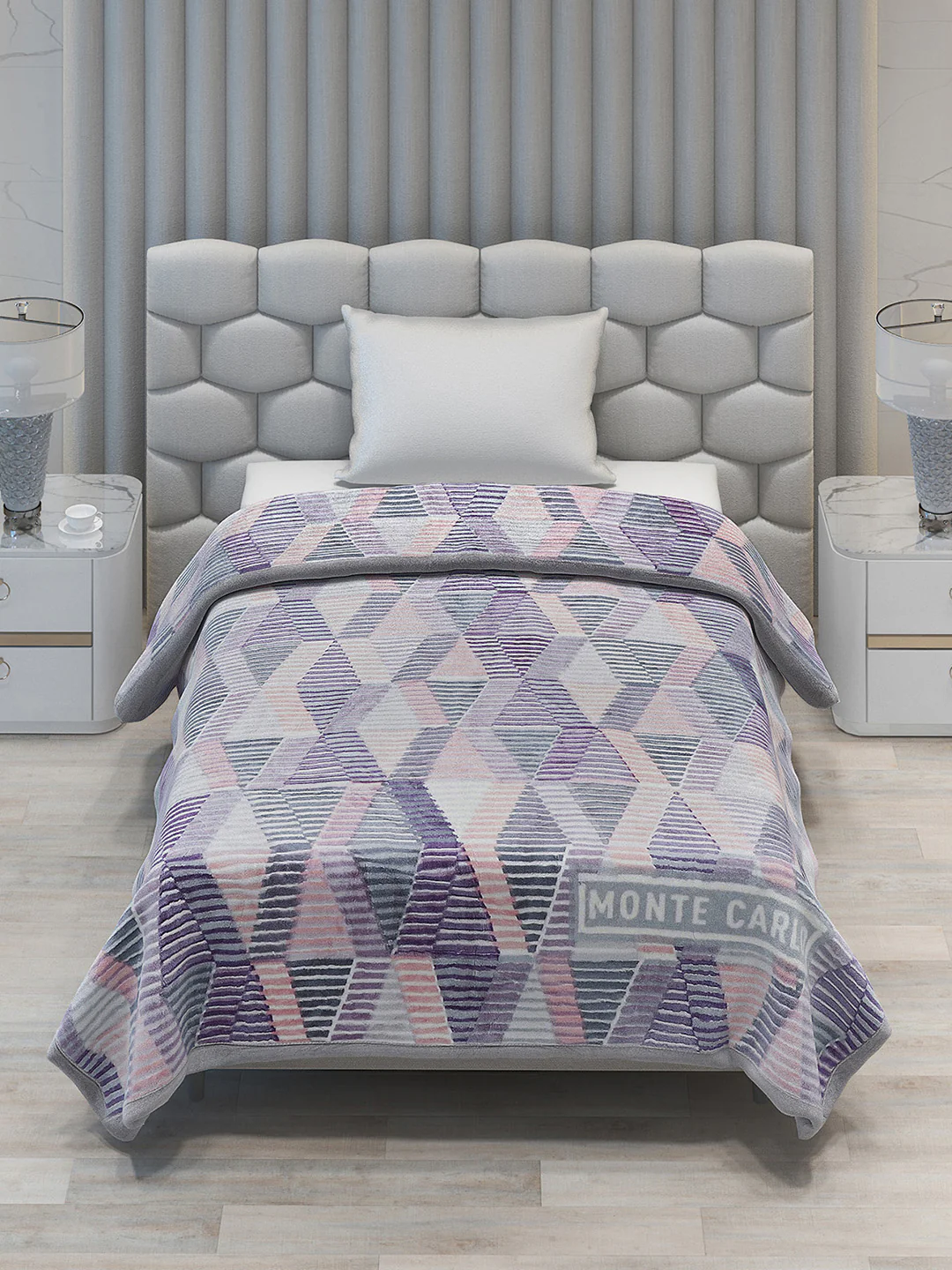 Printed Single Bed Blanket for Mild Winter -2 Ply - Image 2
