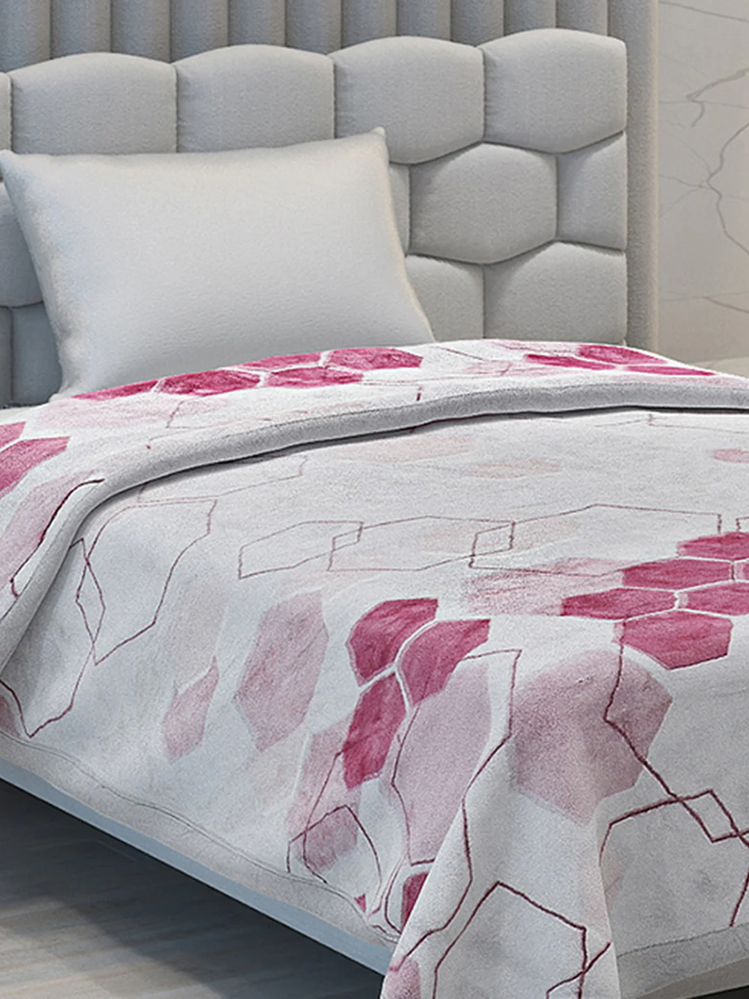 Printed Single Bed Blanket for Mild Winter -2 Ply - Image 4