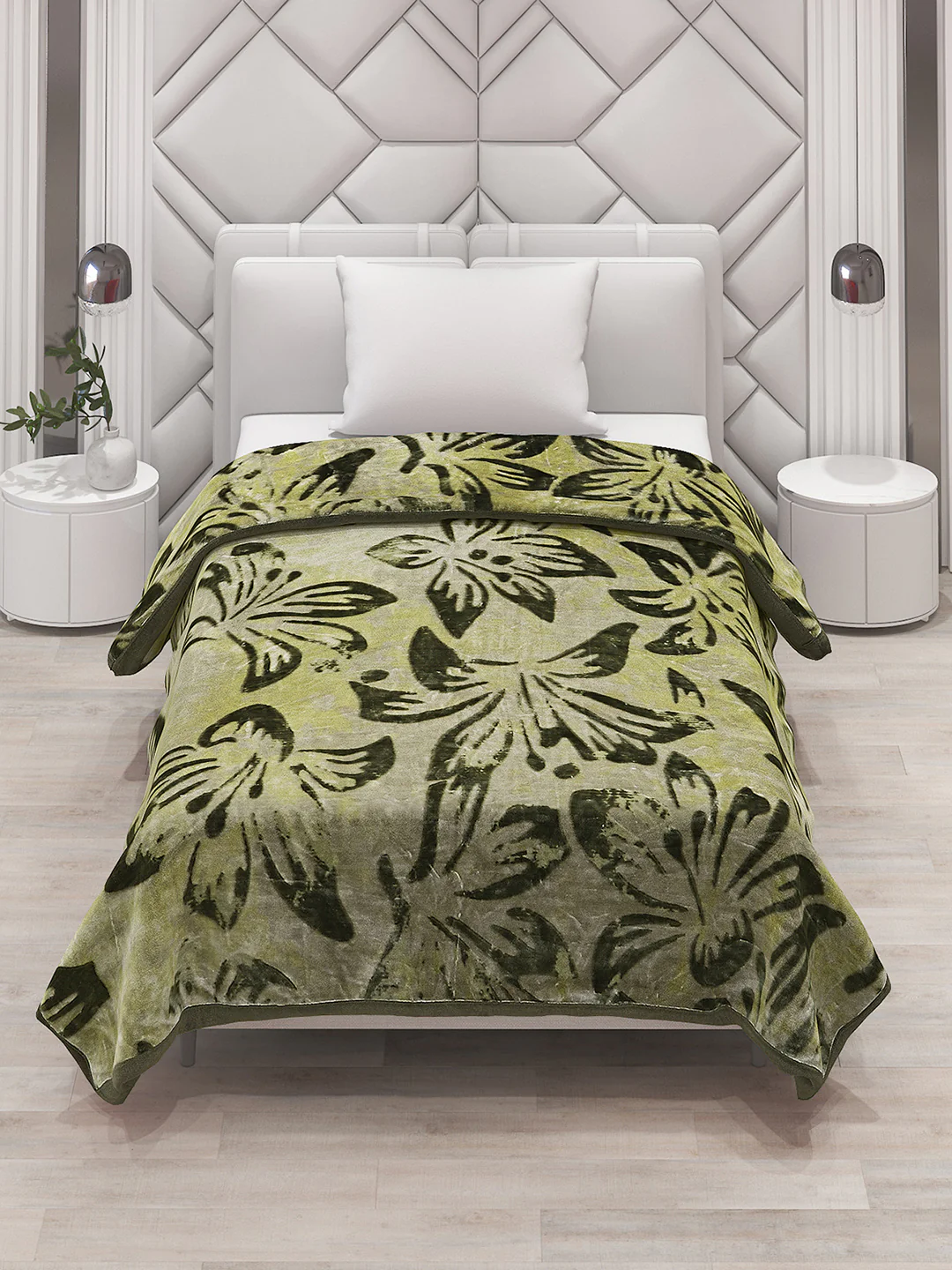 Printed Single Bed Blanket for Mild Winter -2 Ply - Image 2