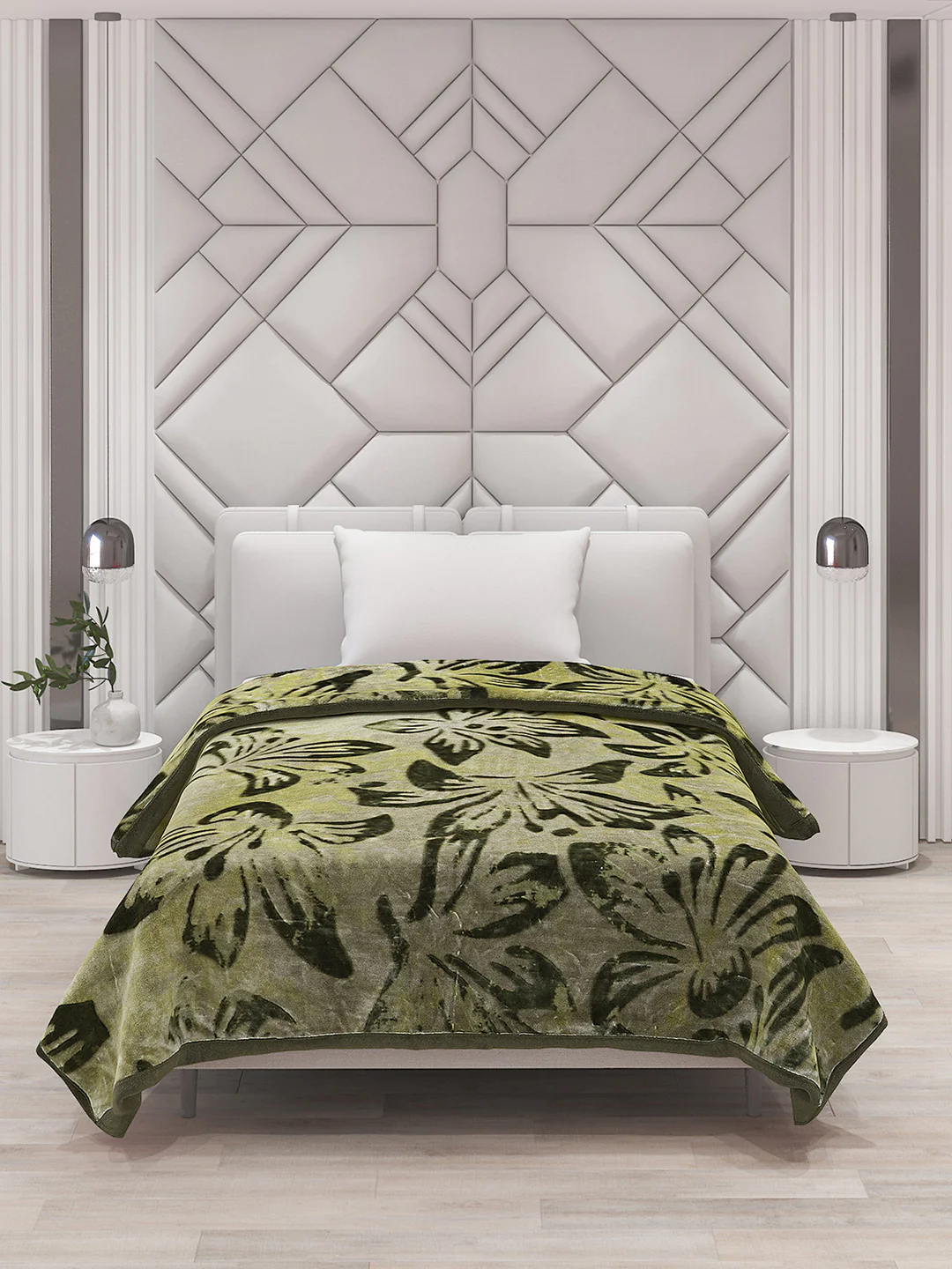 Printed Single Bed Blanket for Mild Winter -2 Ply - Image 3